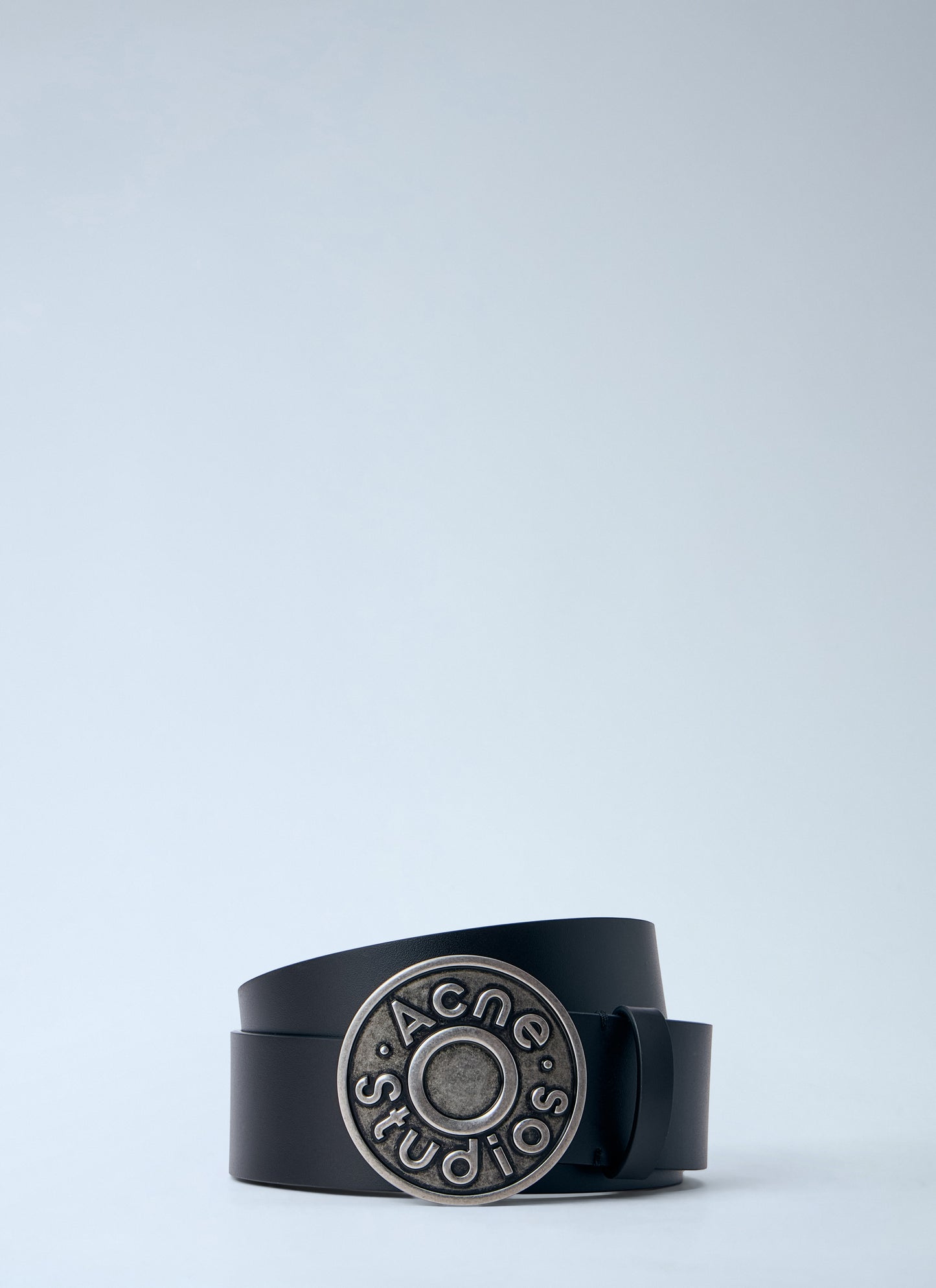 Acne Studios Men Logo Buckle Leather Belt ACNE STUDIOS