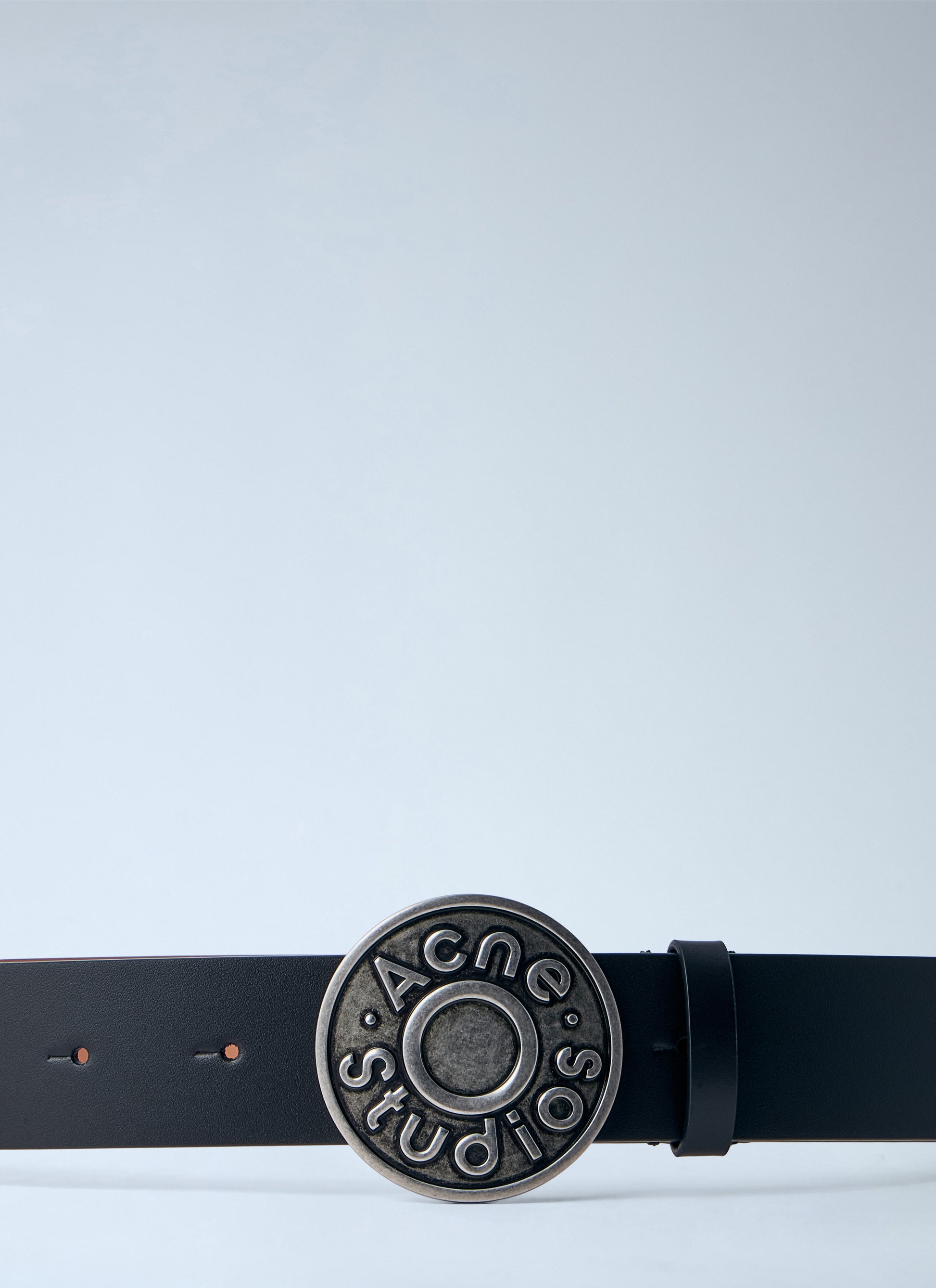 Acne Studios Men Logo Buckle Leather Belt ACNE STUDIOS