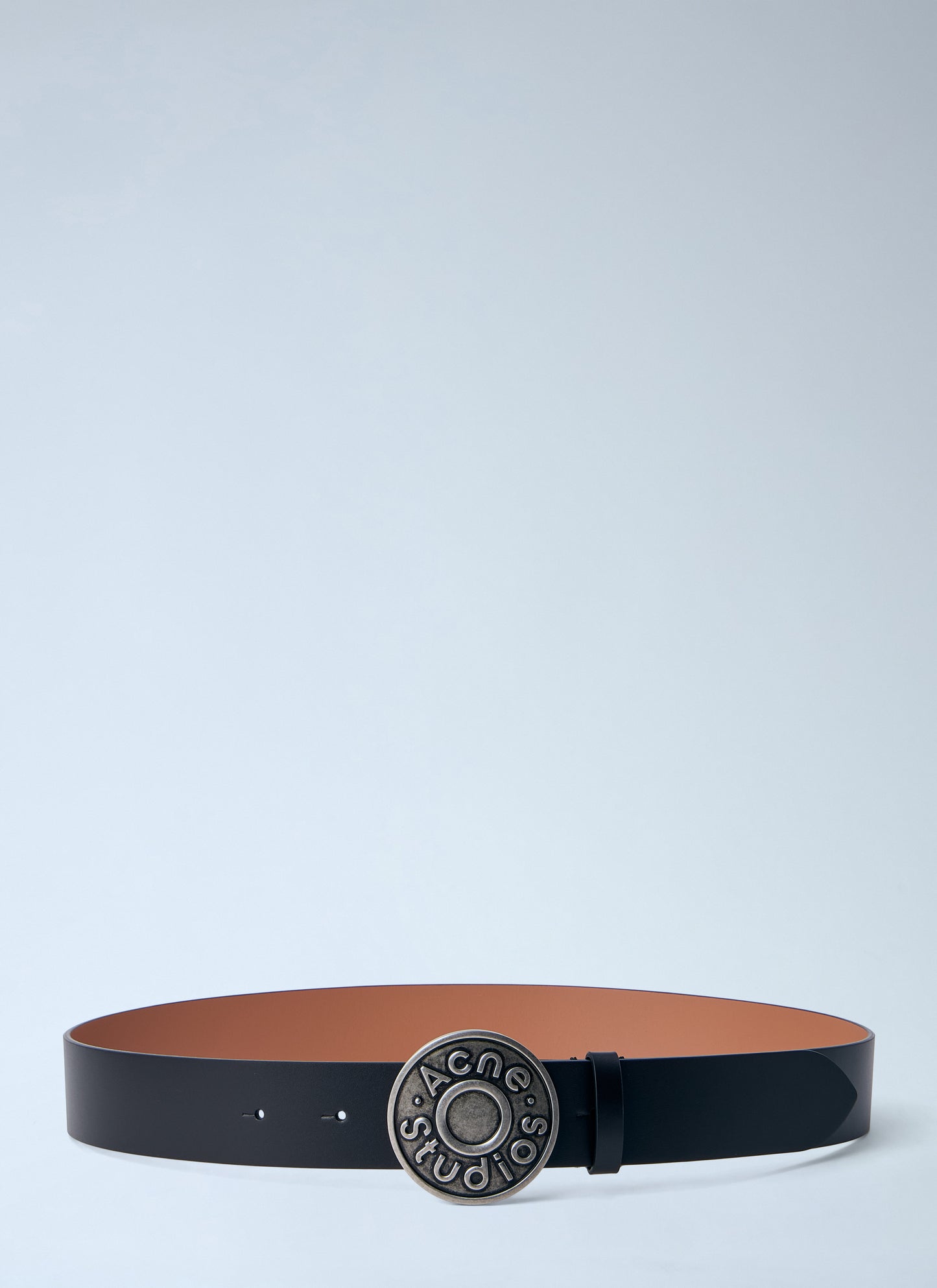 Acne Studios Men Logo Buckle Leather Belt ACNE STUDIOS