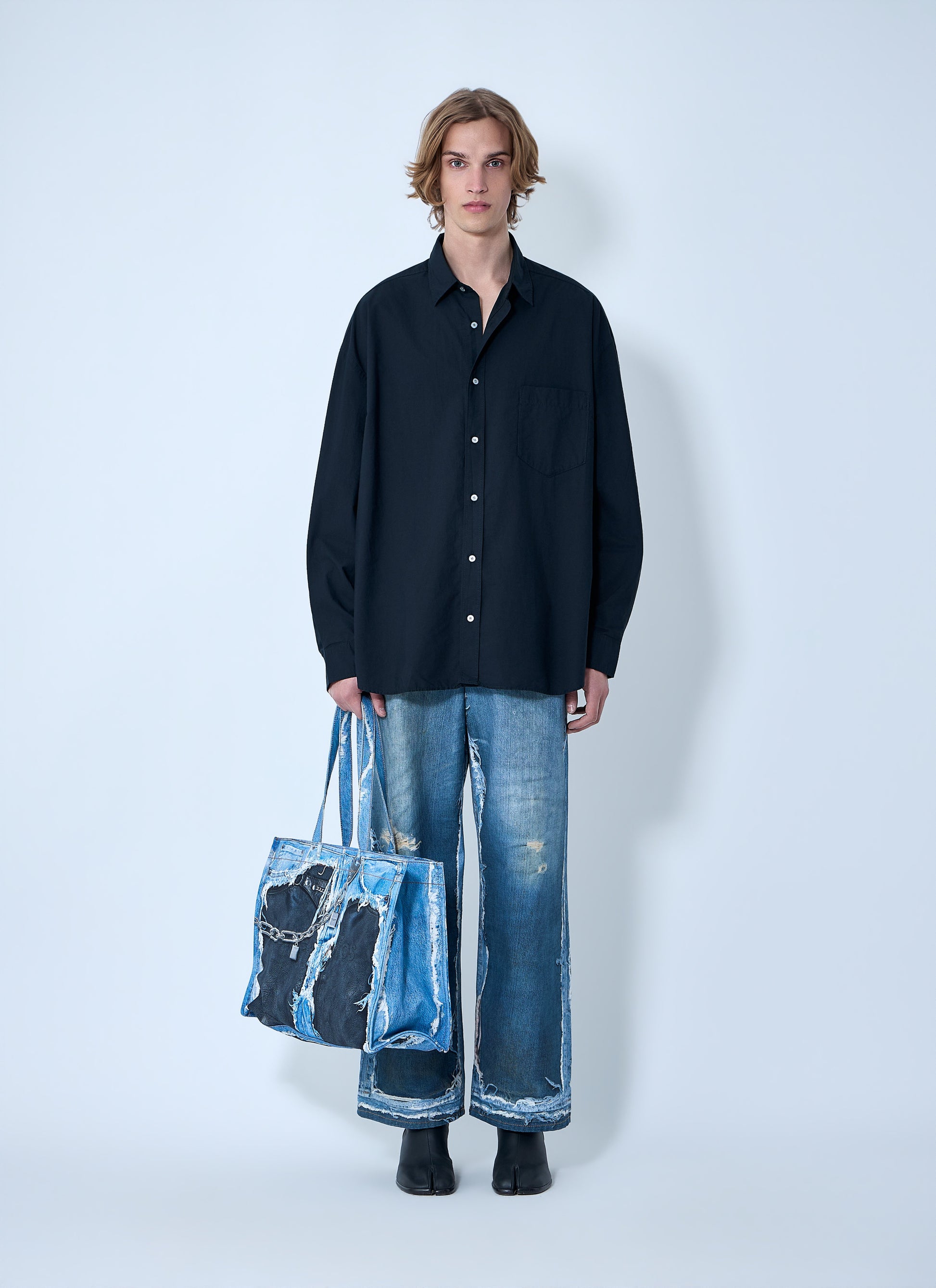 Acne Studios Men Check Button-Up Shirt ACNE STUDIOS