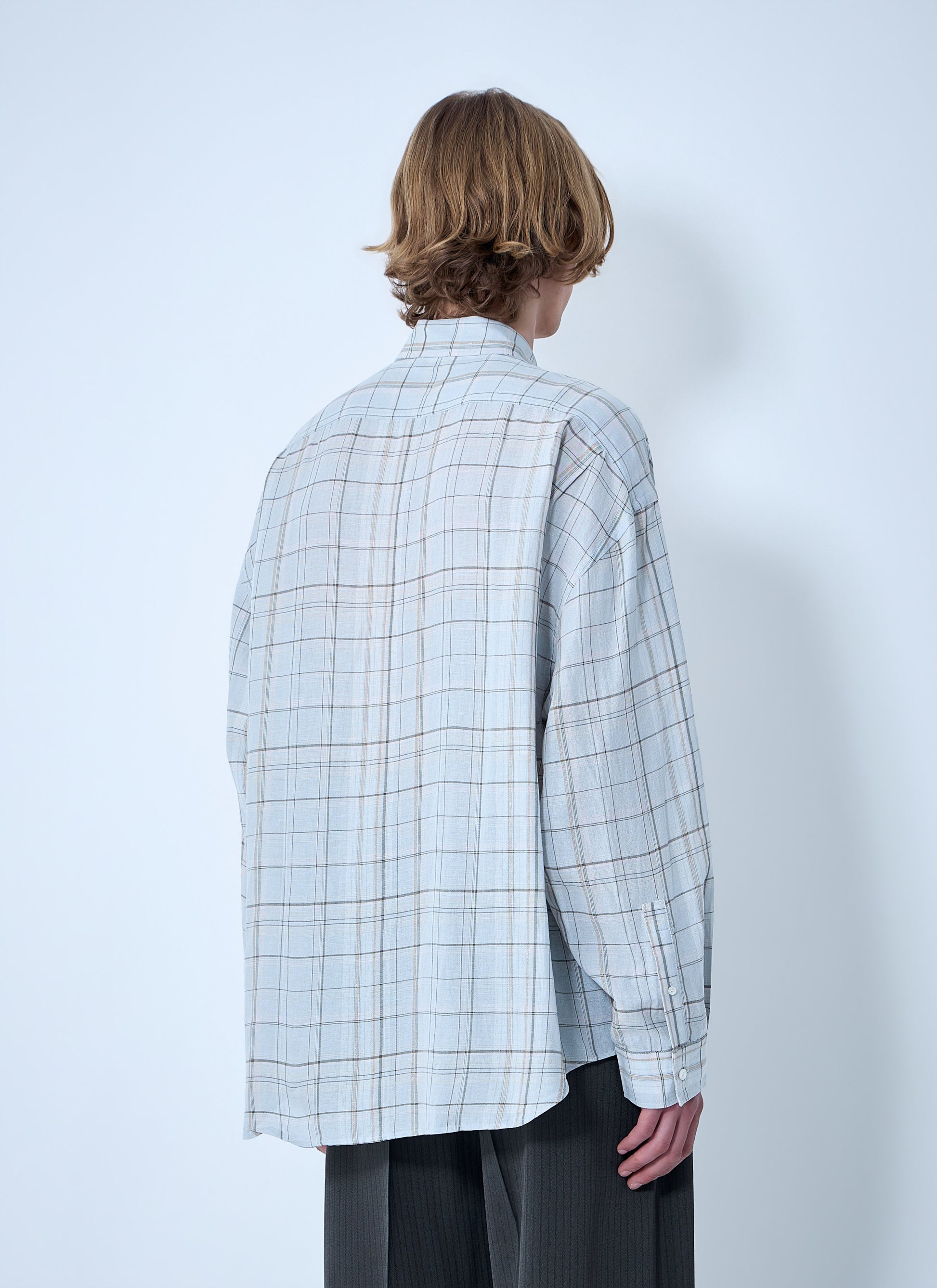 Acne Studios Men Plaid Button-Up Shirt ACNE STUDIOS