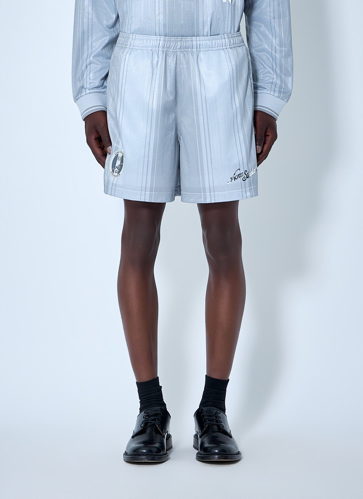 Acne Studios Men Striped Elasticated Shorts ACNE STUDIOS