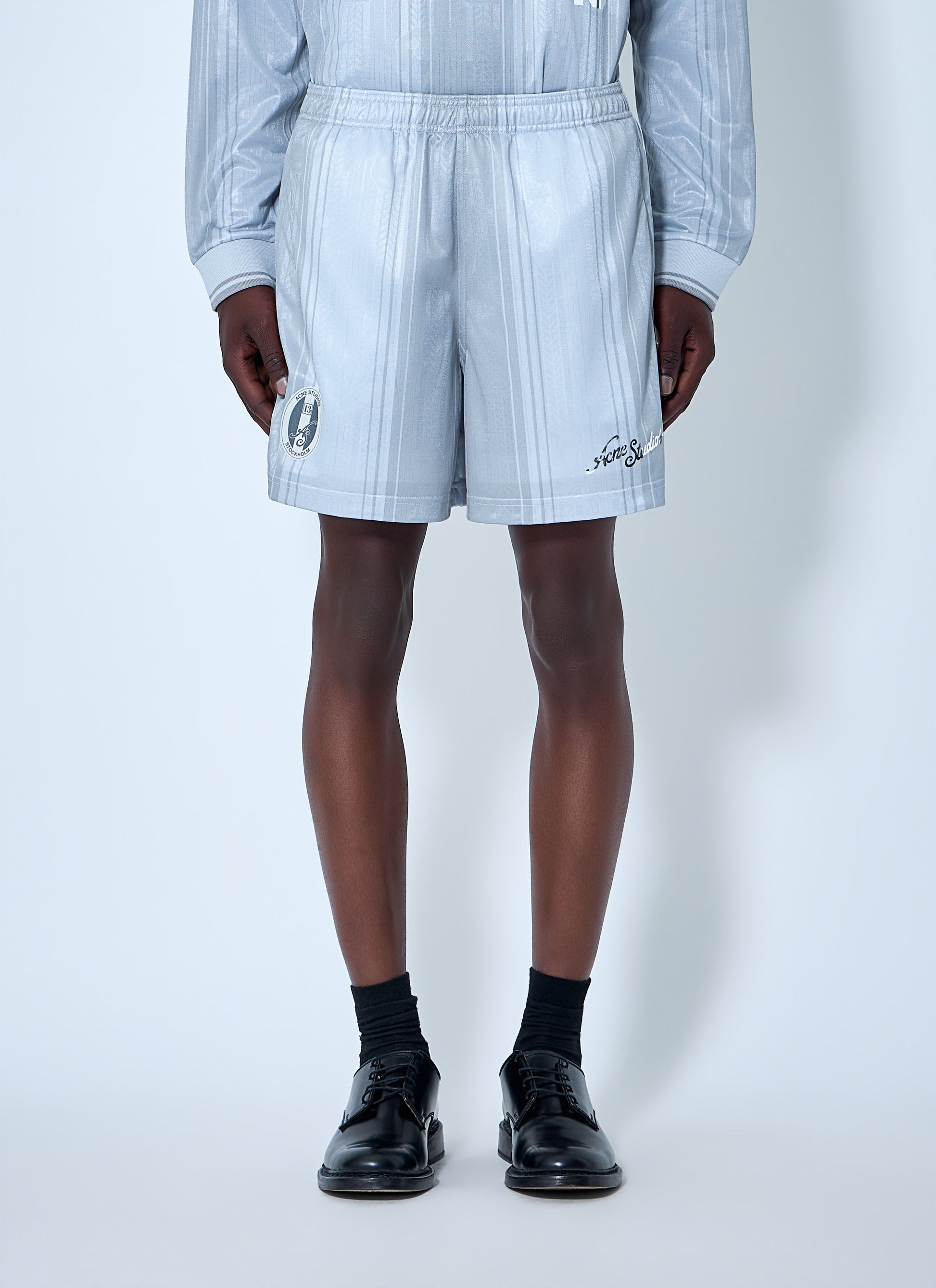 Acne Studios Men Striped Elasticated Shorts ACNE STUDIOS