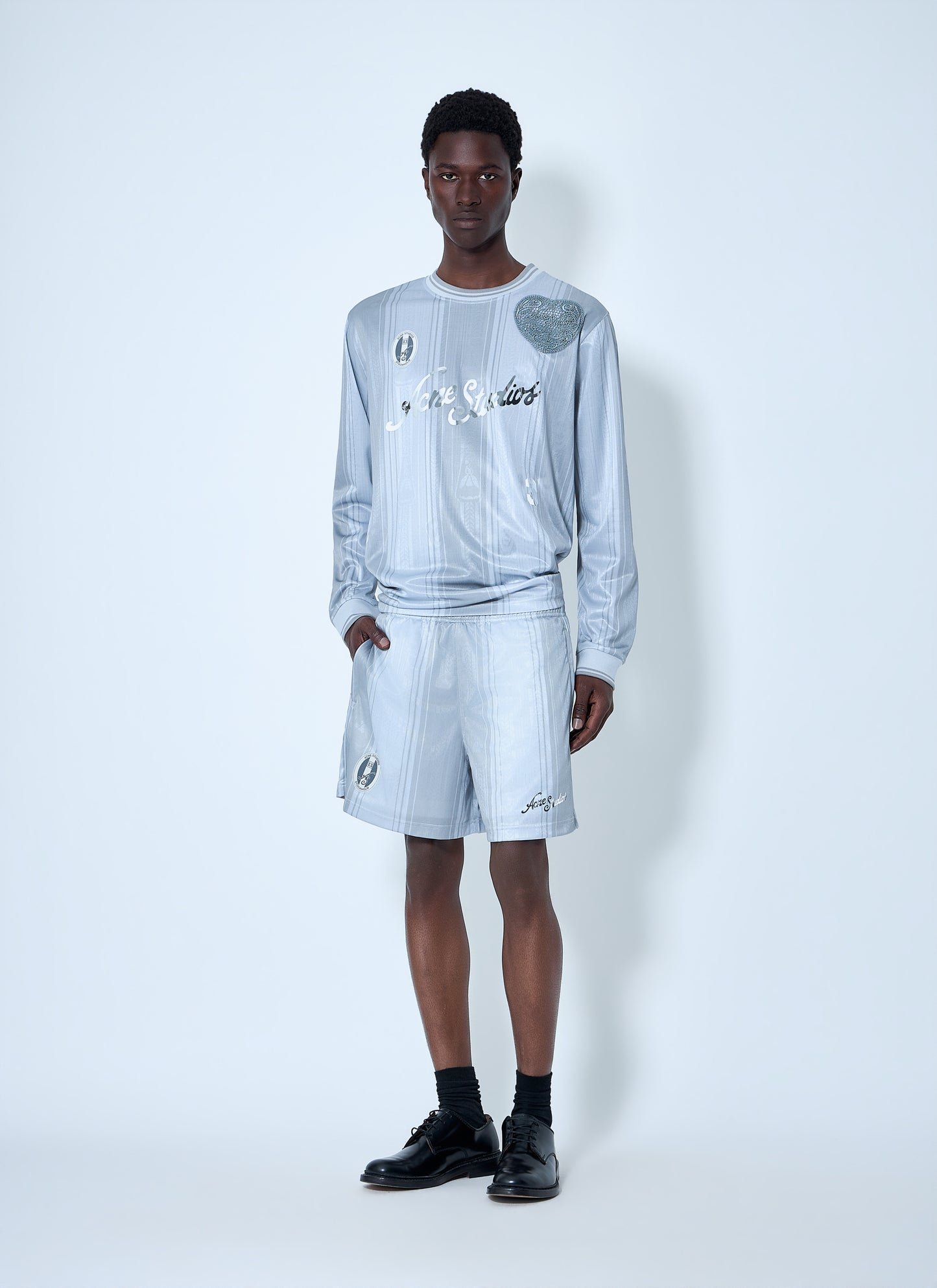 Acne Studios Men Striped Elasticated Shorts ACNE STUDIOS