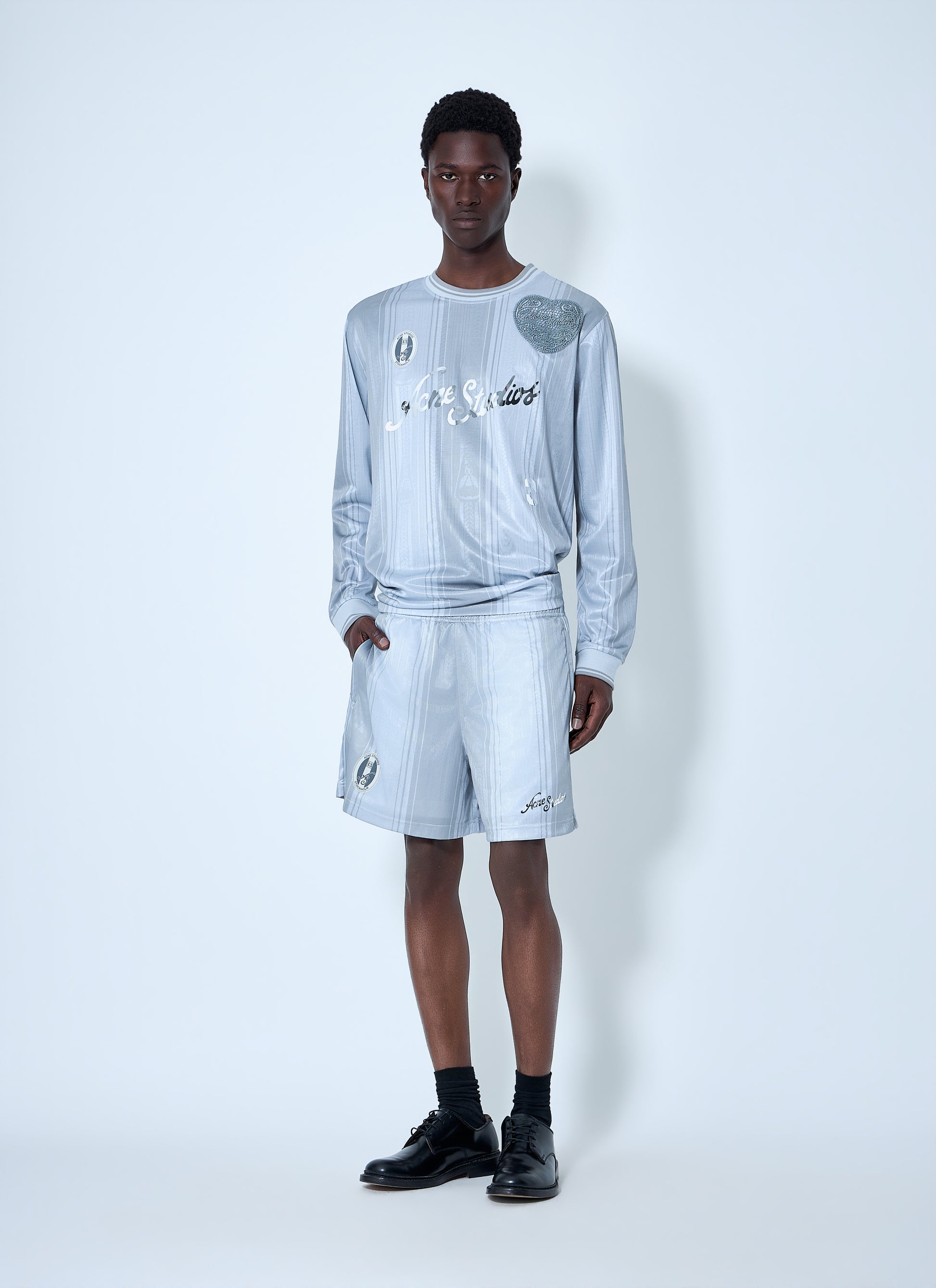 Acne Studios Men Striped Elasticated Shorts ACNE STUDIOS