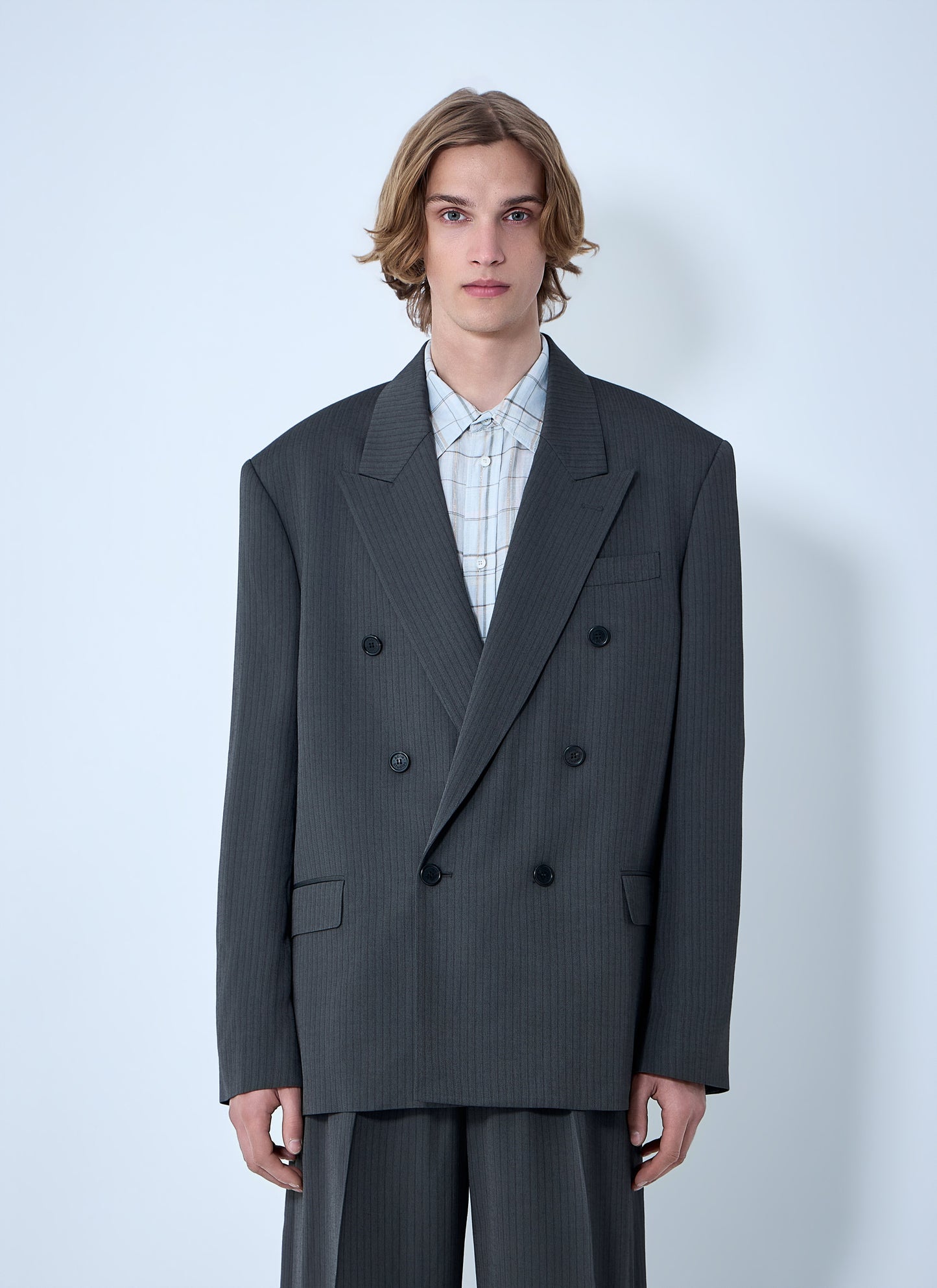 Acne Studios Men Double-Breasted Suit Jacket ACNE STUDIOS