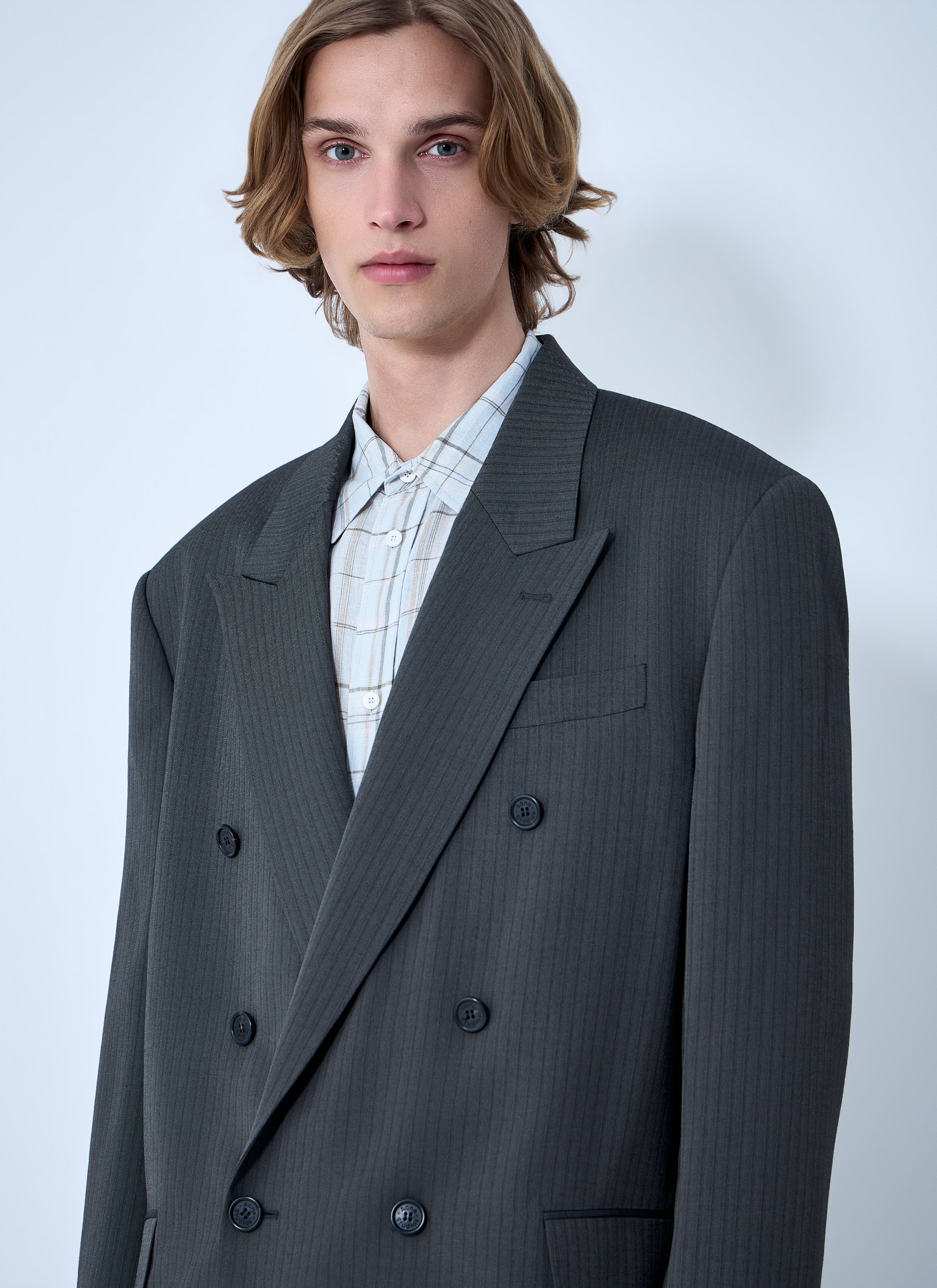 Acne Studios Men Double-Breasted Suit Jacket ACNE STUDIOS