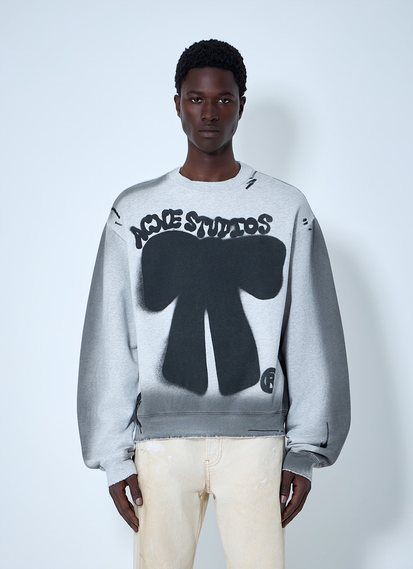 Acne Studios Men Sprayed Logo Sweatshirt ACNE STUDIOS