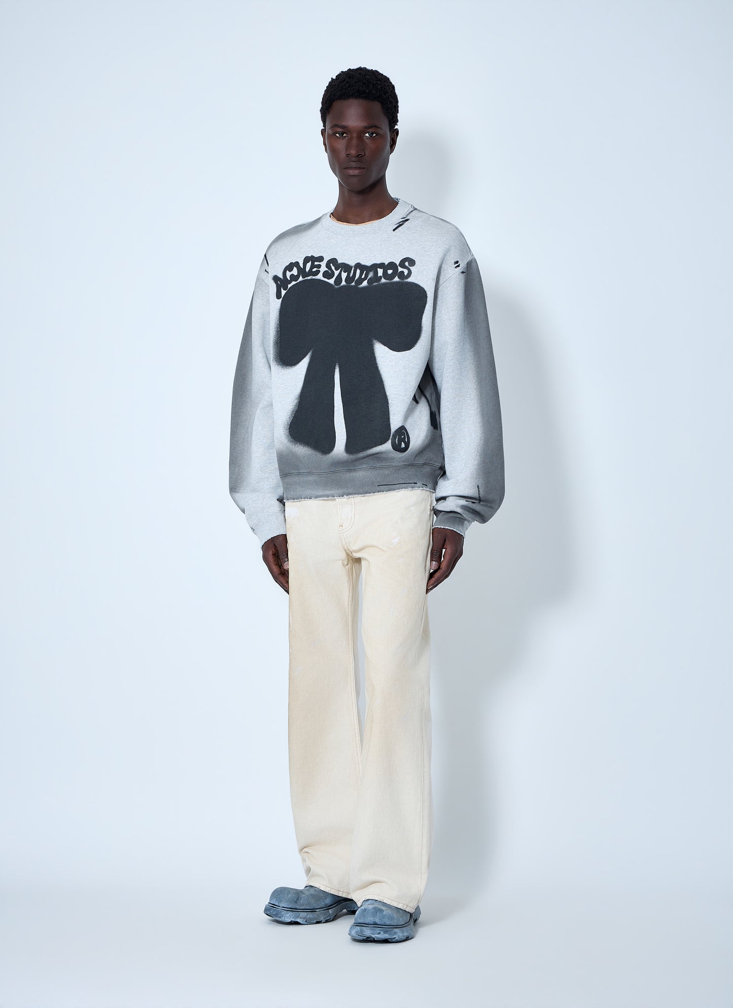 Acne Studios Men Sprayed Logo Sweatshirt ACNE STUDIOS