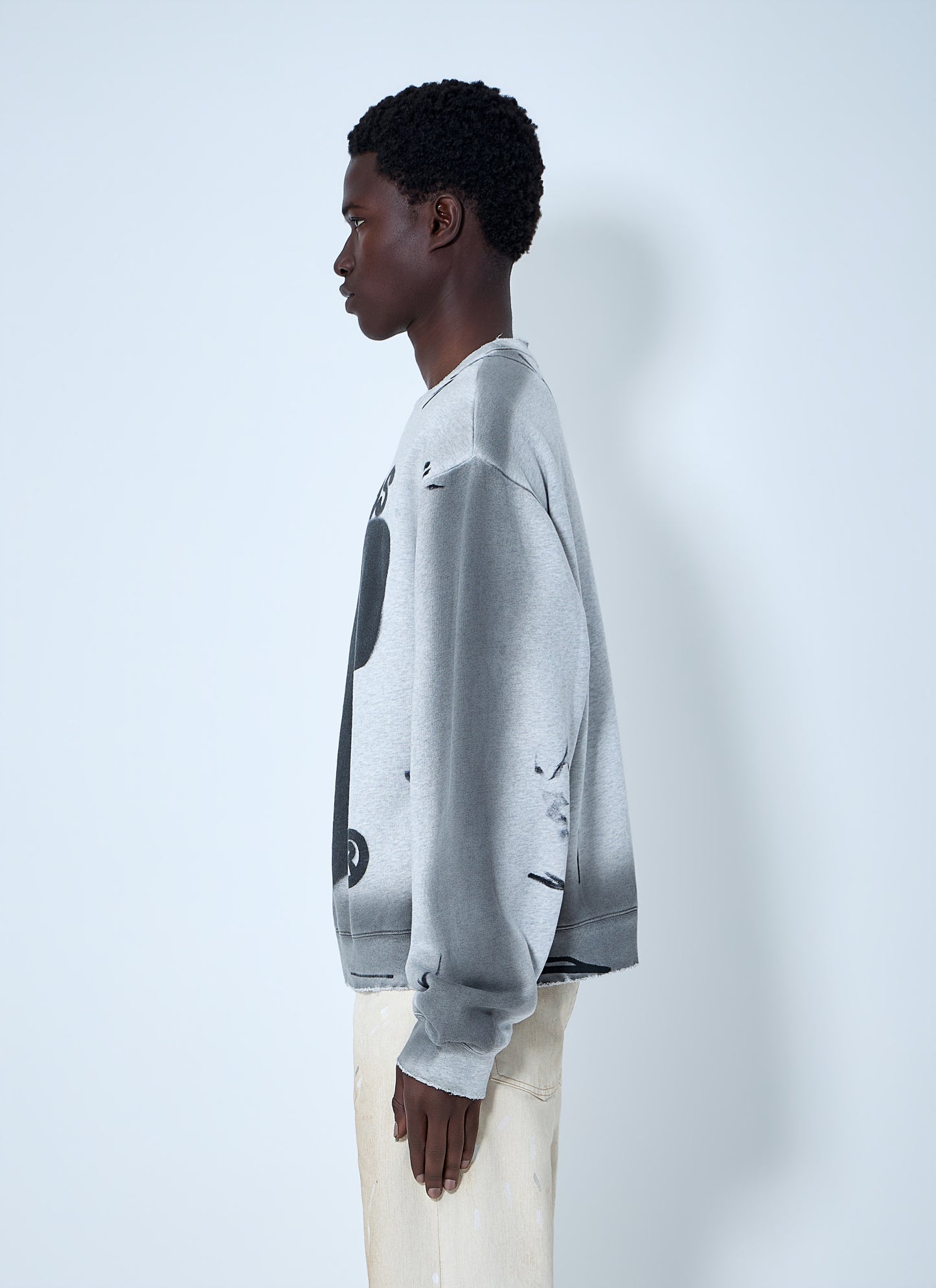 Acne Studios Men Sprayed Logo Sweatshirt ACNE STUDIOS