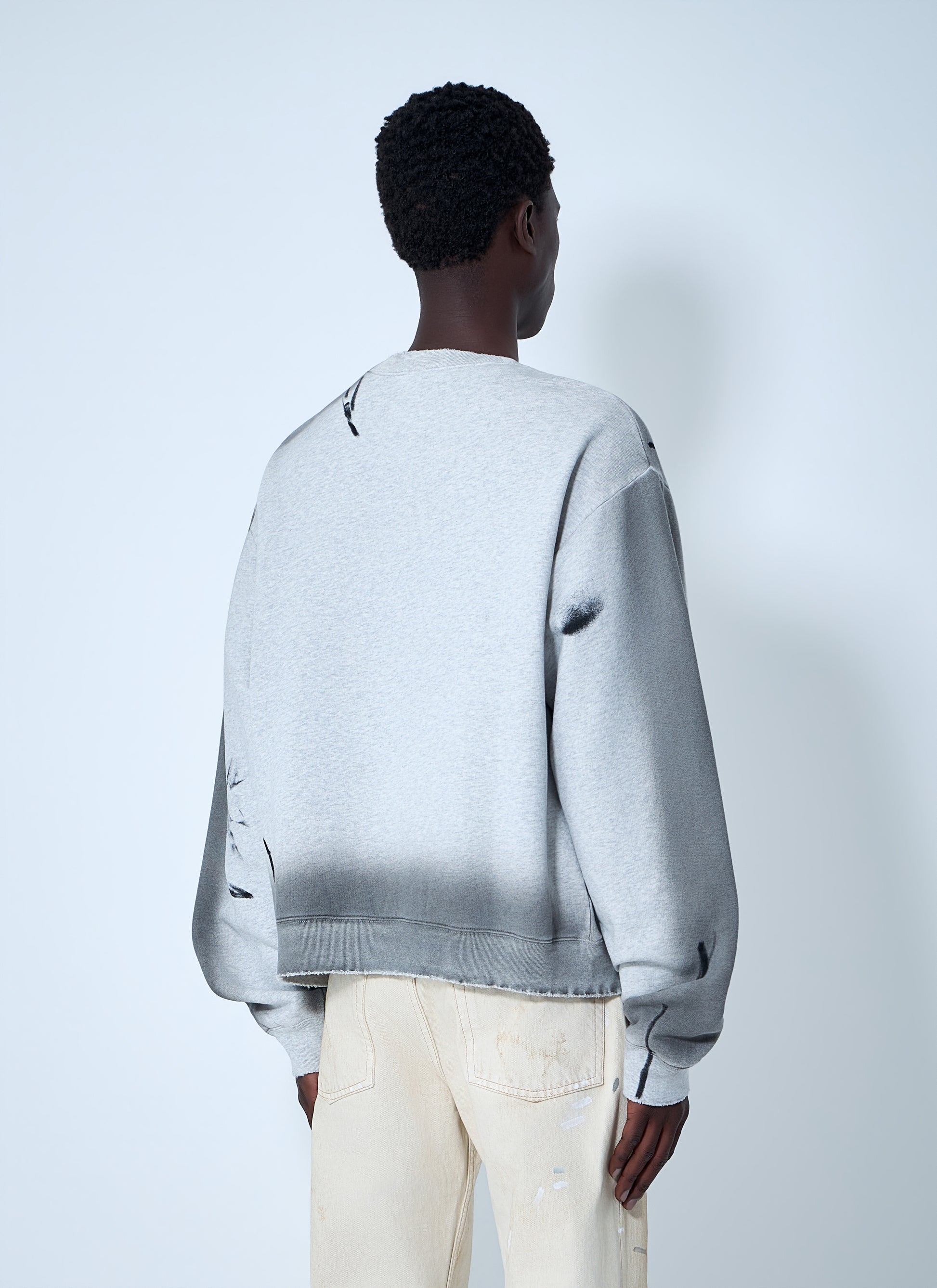 Acne Studios Men Sprayed Logo Sweatshirt ACNE STUDIOS