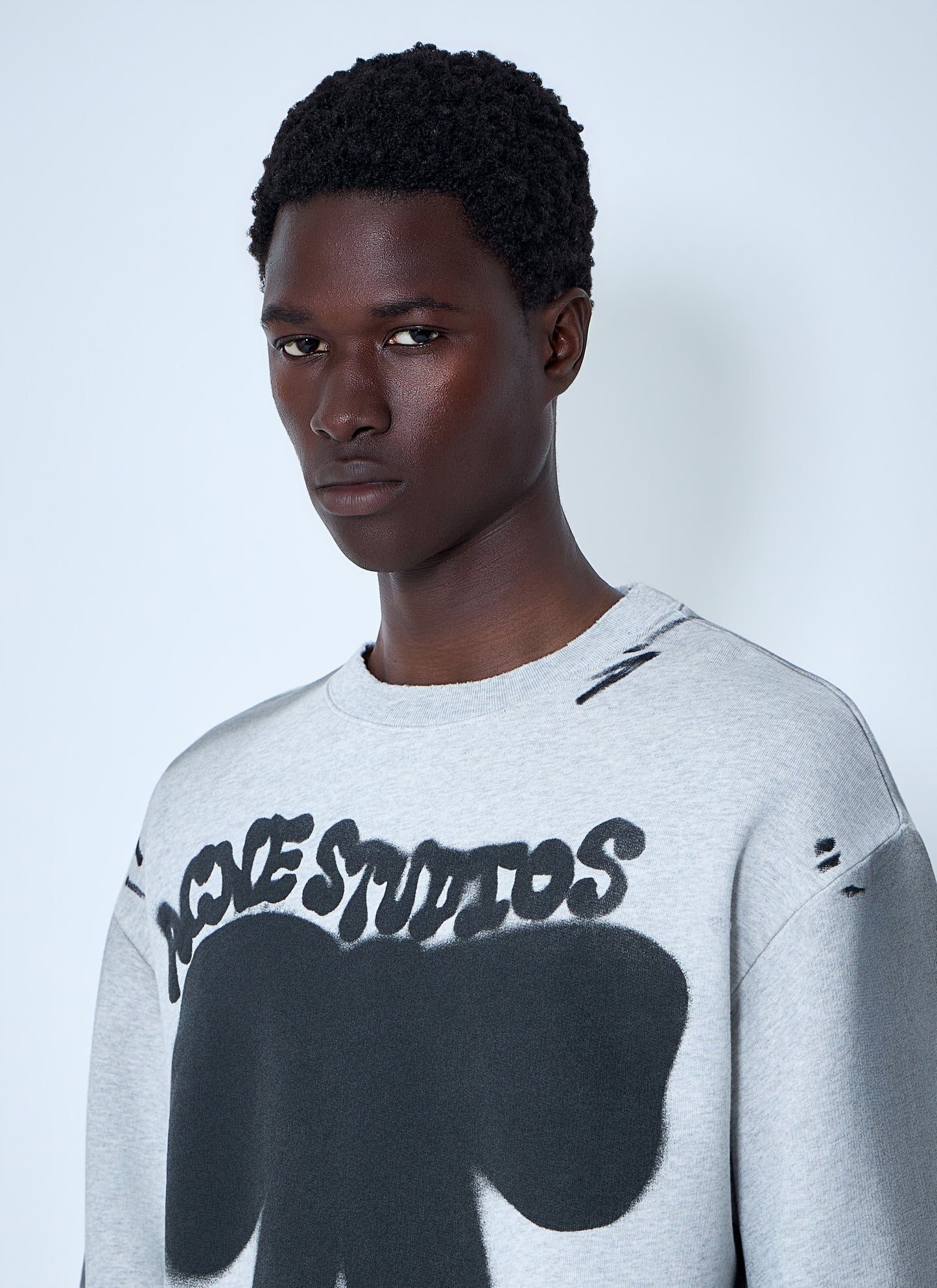 Acne Studios Men Sprayed Logo Sweatshirt ACNE STUDIOS