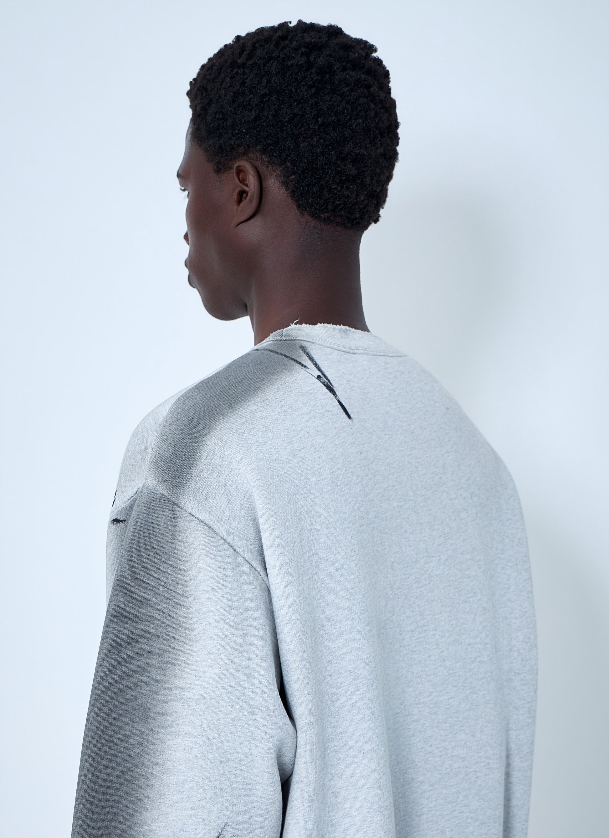 Acne Studios Men Sprayed Logo Sweatshirt ACNE STUDIOS
