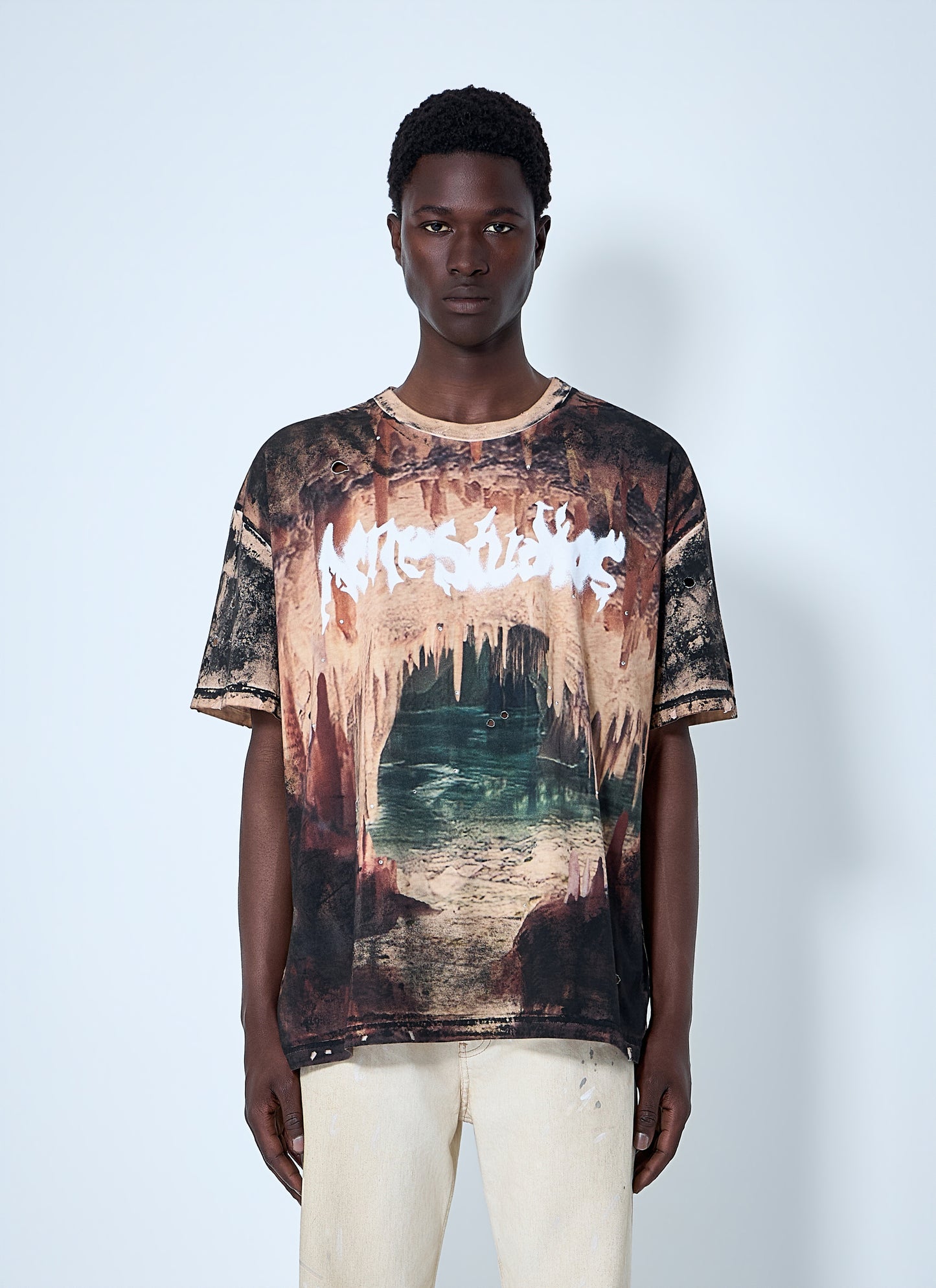 Acne Studios Men Graphic Print T-Shirt ACNE STUDIOS