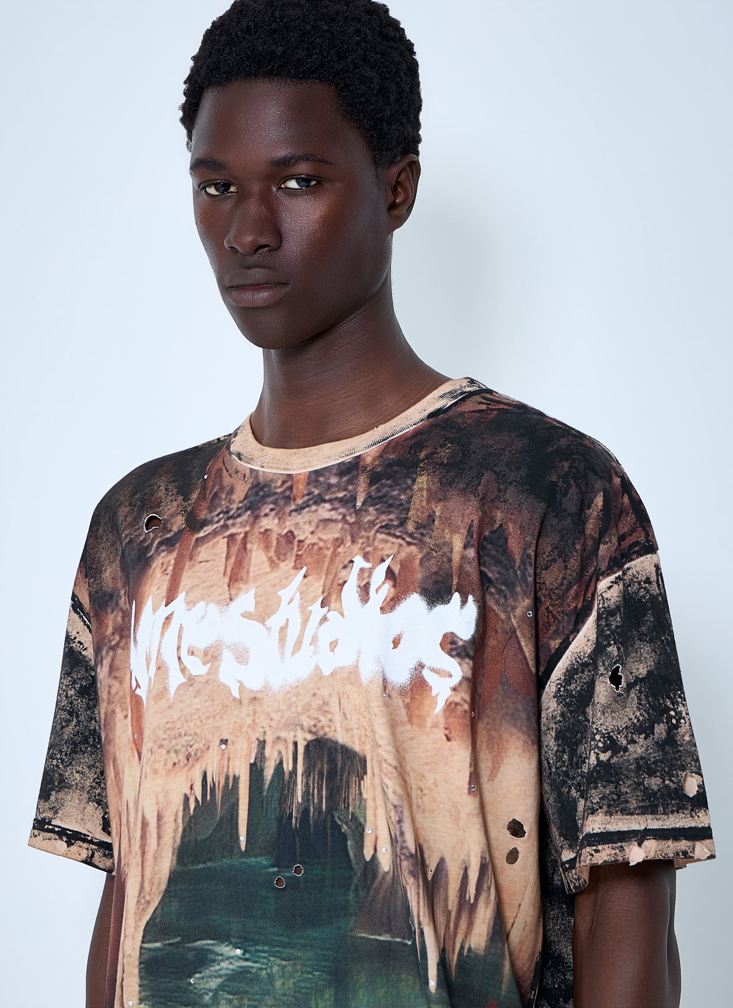 Acne Studios Men Graphic Print T-Shirt ACNE STUDIOS