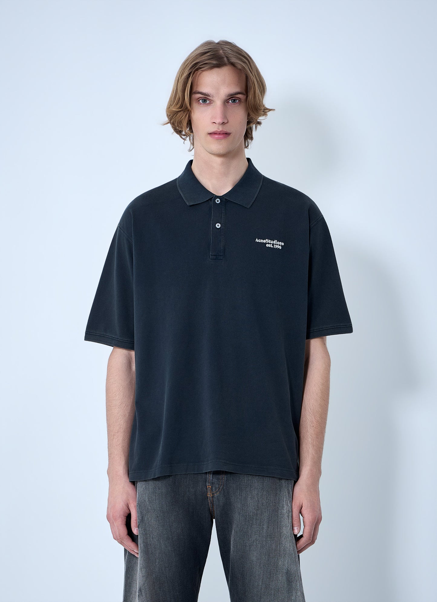 Acne Studios Men Piqué Polo Shirt ACNE STUDIOS