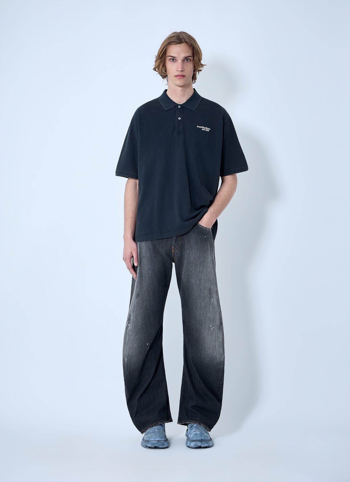 Acne Studios Men Piqué Polo Shirt ACNE STUDIOS