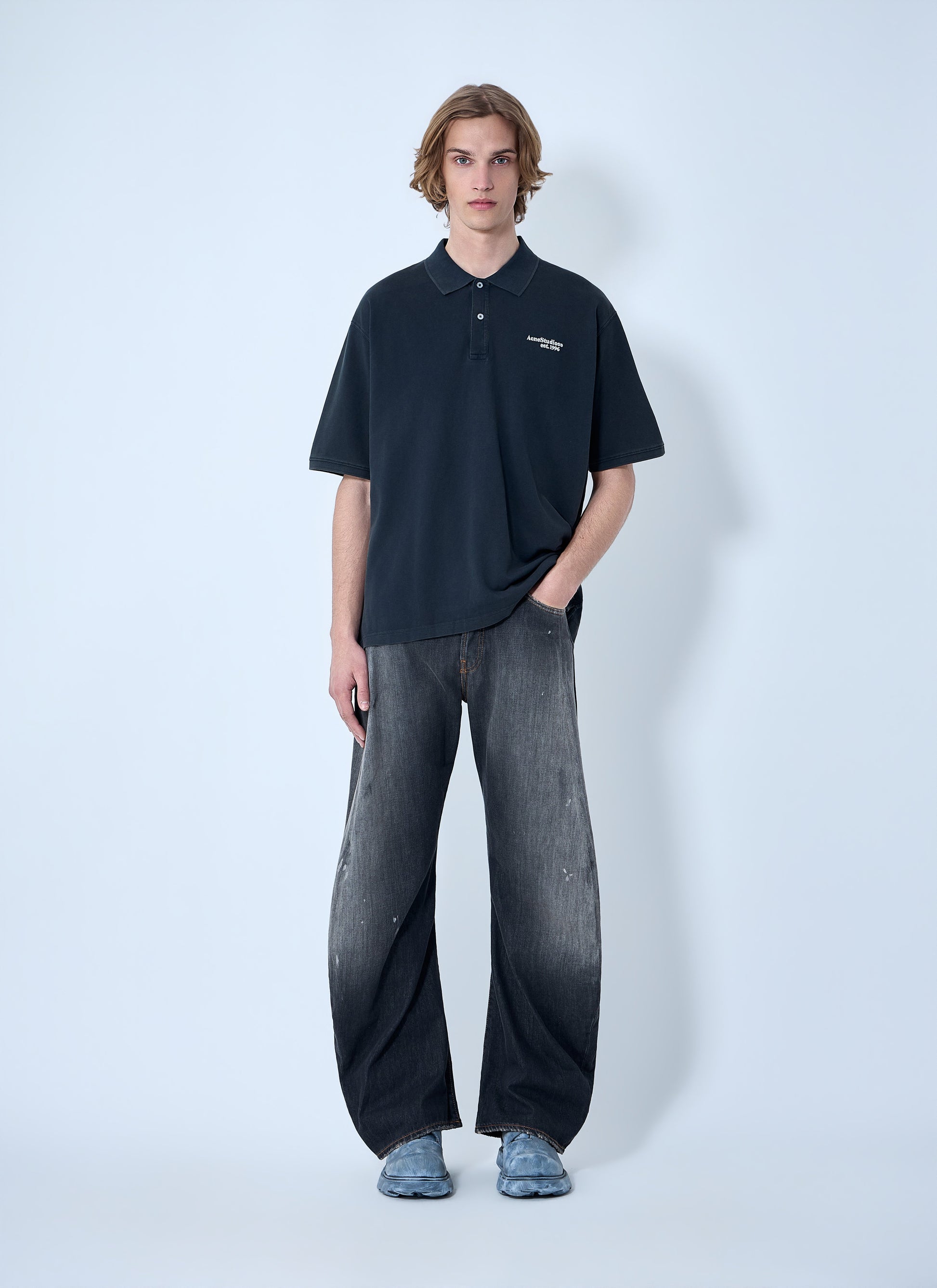 Acne Studios Men Piqué Polo Shirt ACNE STUDIOS