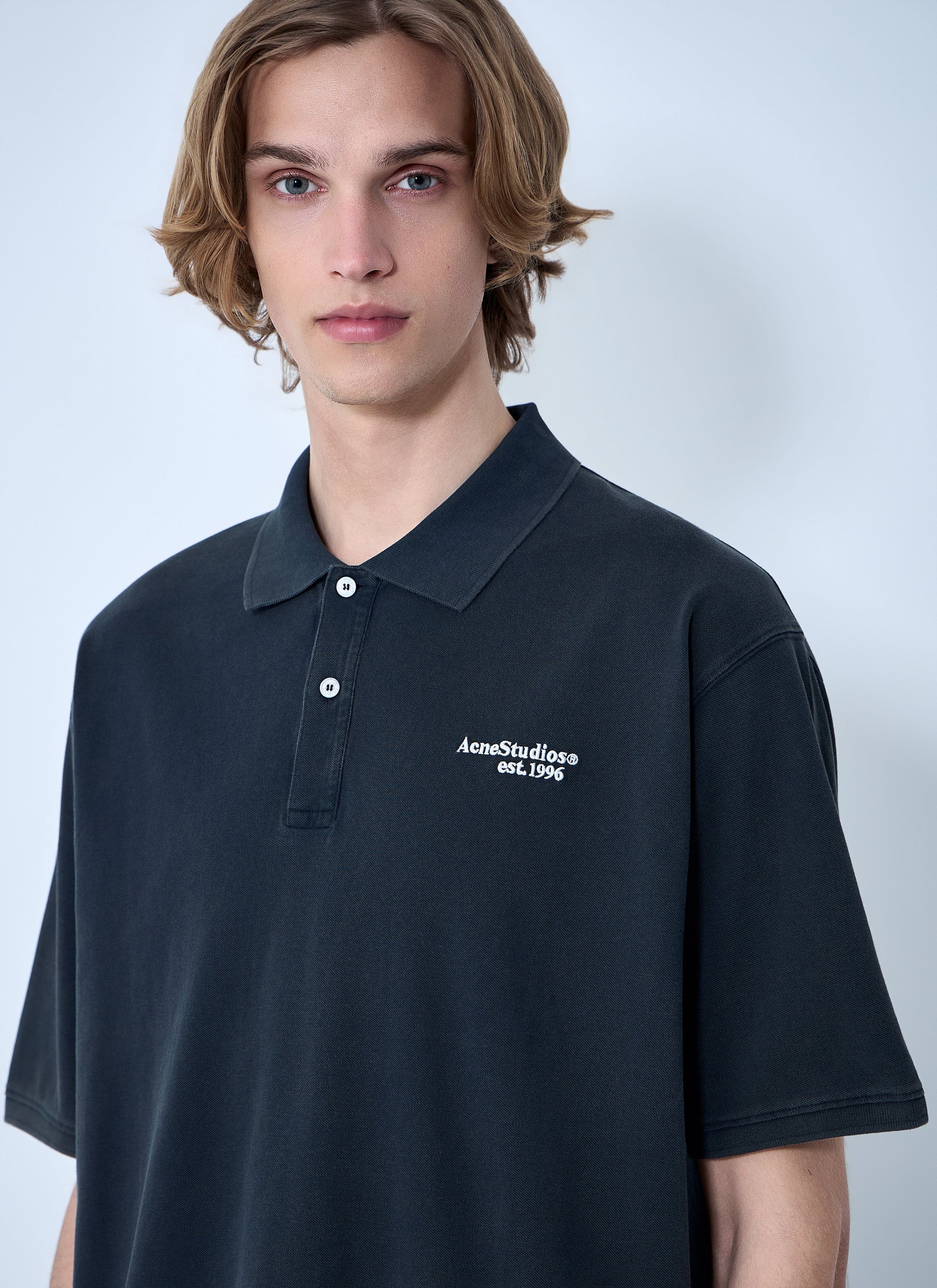 Acne Studios Men Piqué Polo Shirt ACNE STUDIOS
