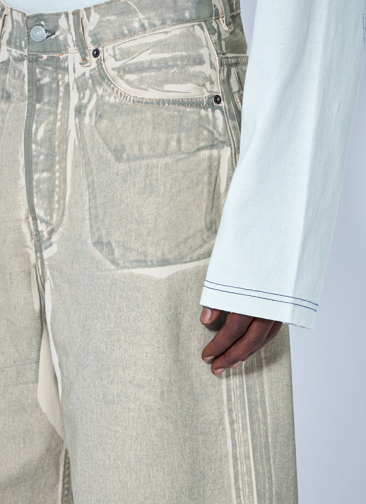 Acne Studios Men Wide-Leg Denim Shorts ACNE STUDIOS