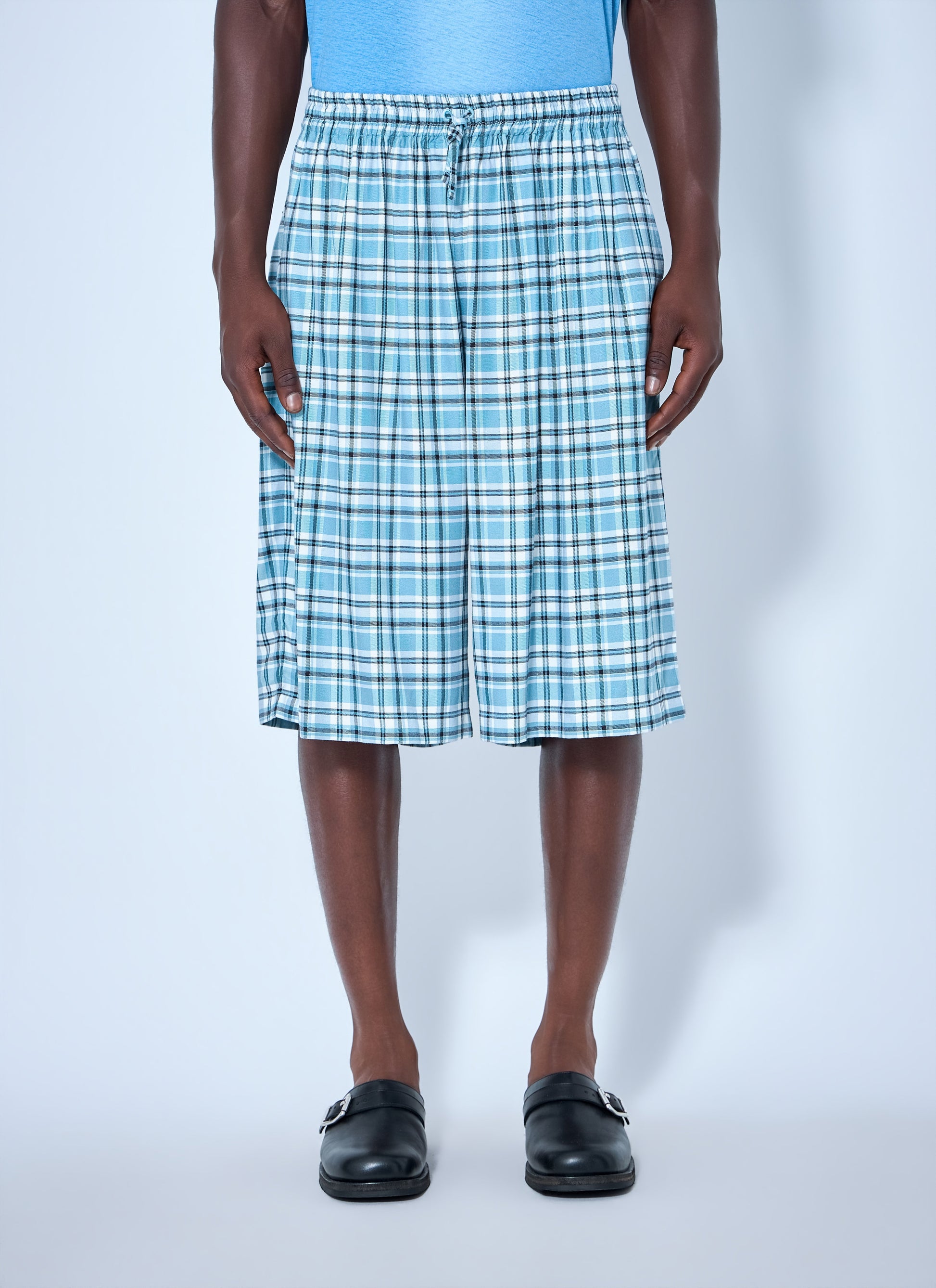 Acne Studios Men Casual Flannel Check Shorts ACNE STUDIOS