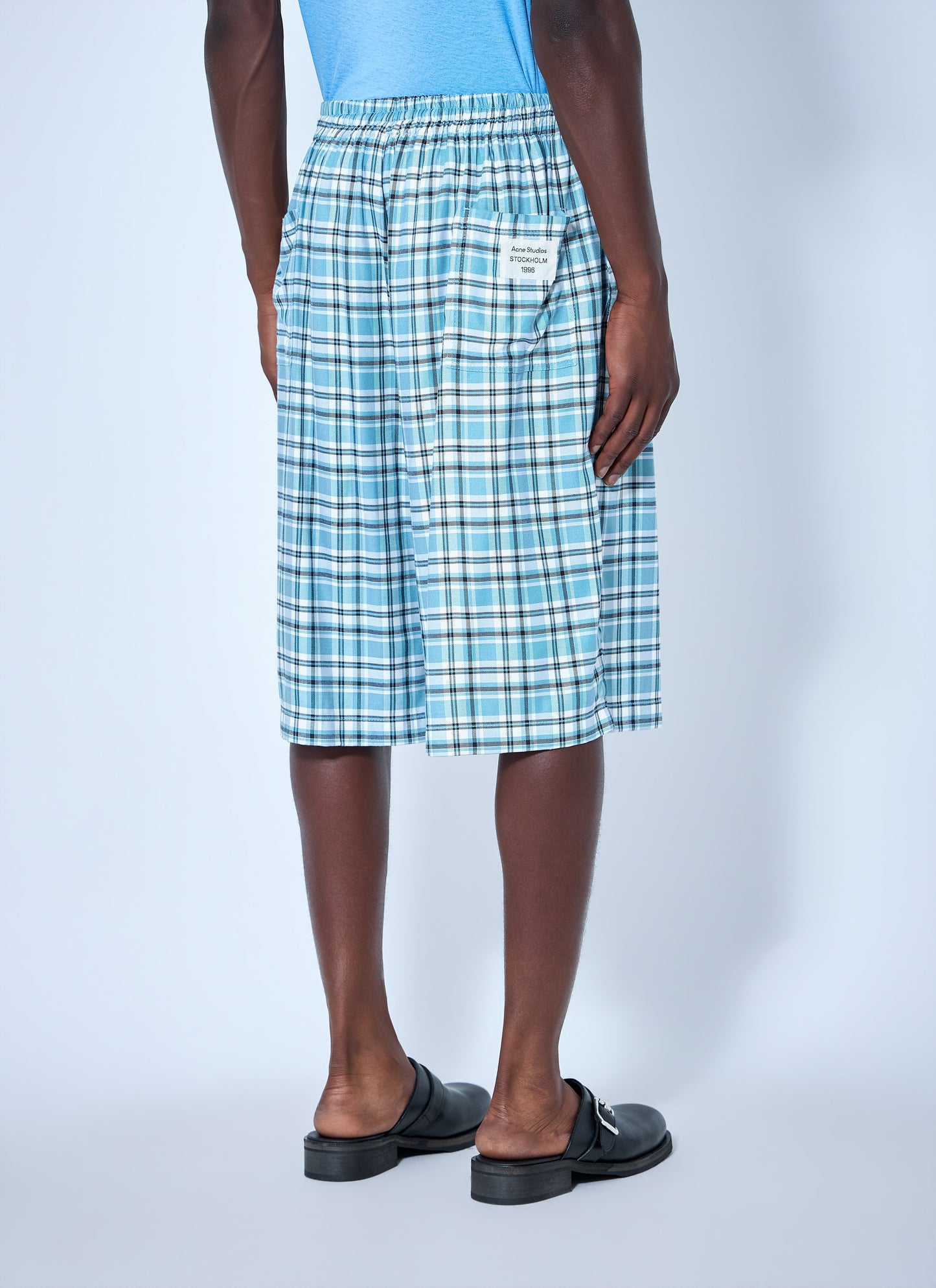 Acne Studios Men Casual Flannel Check Shorts ACNE STUDIOS