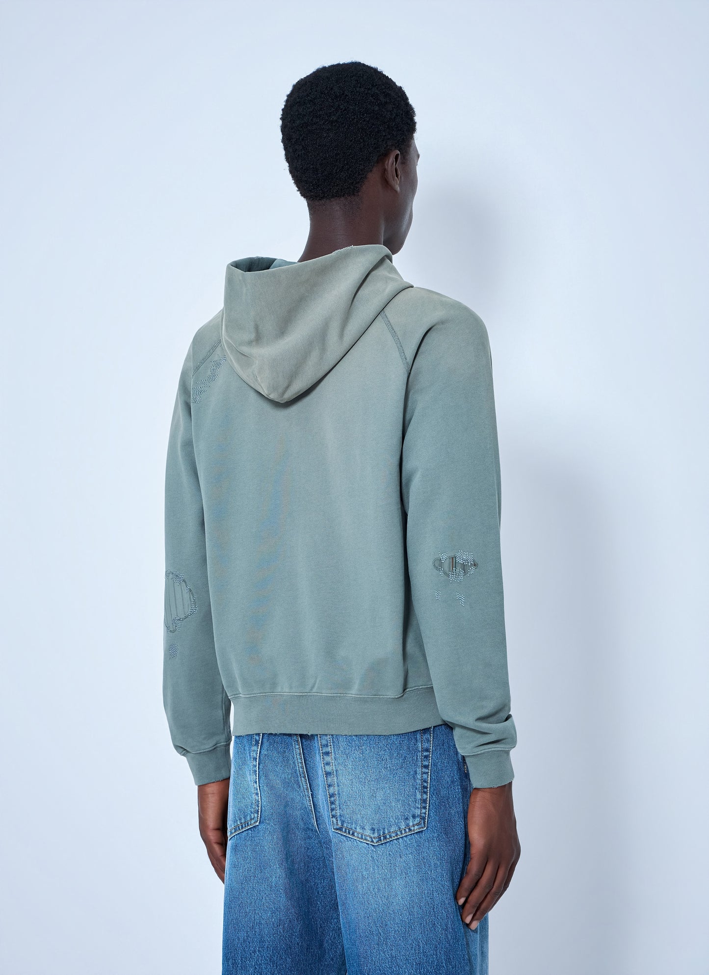 Acne Studios Men Mended Fleece Hoodie ACNE STUDIOS