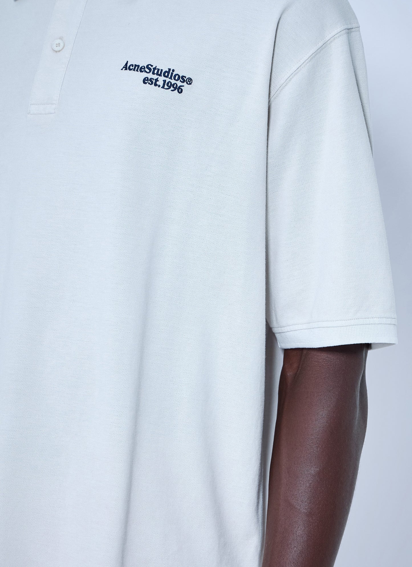 Acne Studios Men Washed Logo Polo Shirt ACNE STUDIOS
