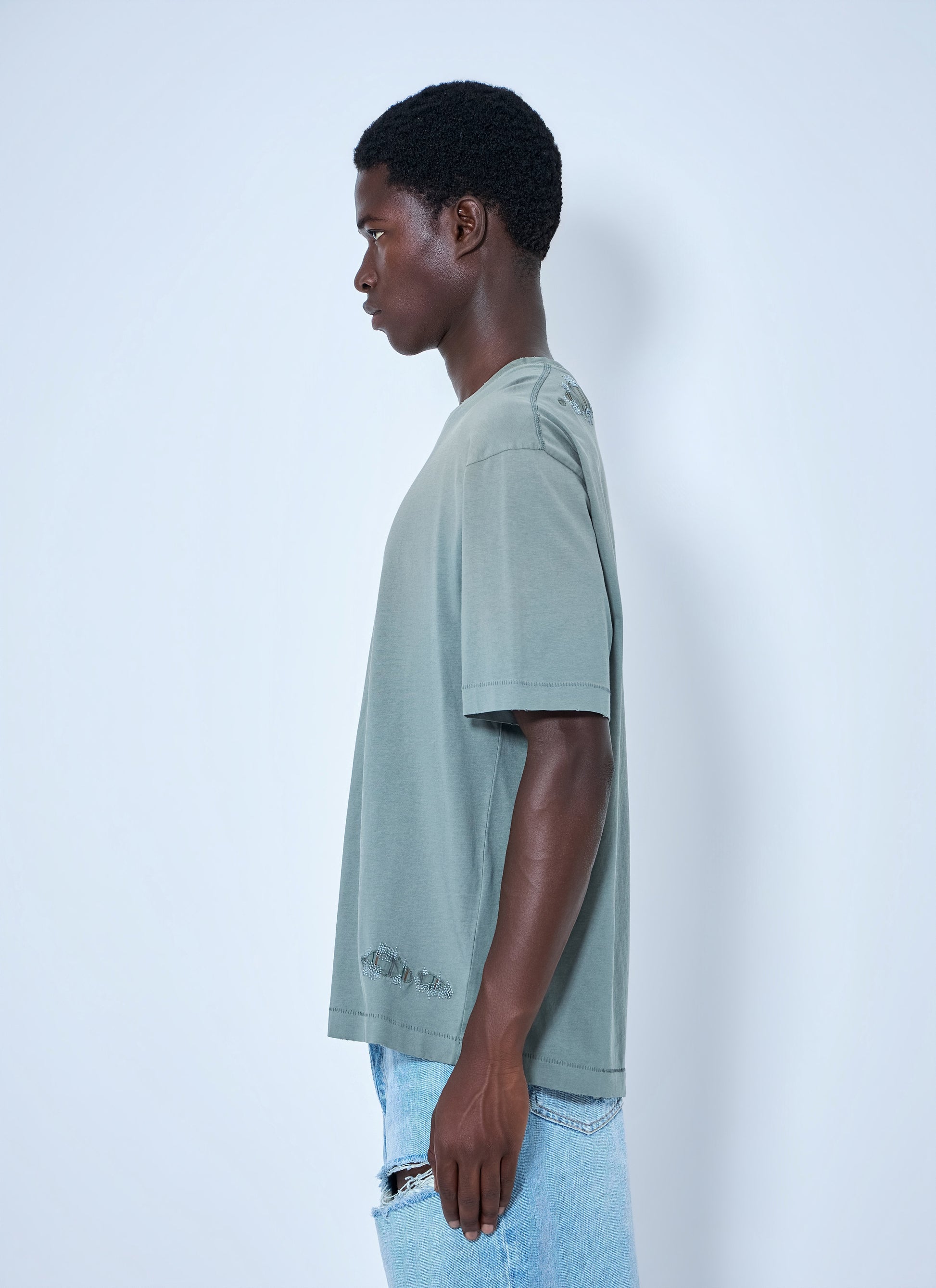 Acne Studios Men Logo Motif Cotton T-Shirt ACNE STUDIOS