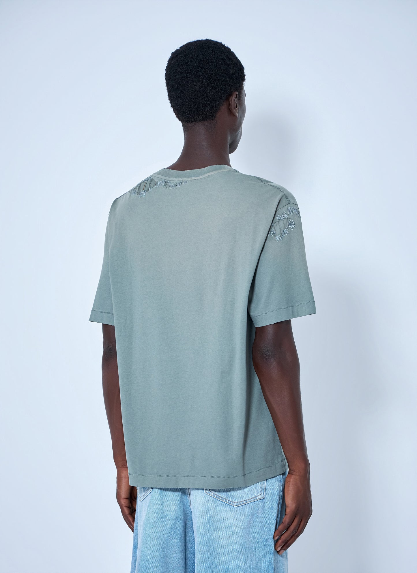 Acne Studios Men Logo Motif Cotton T-Shirt ACNE STUDIOS