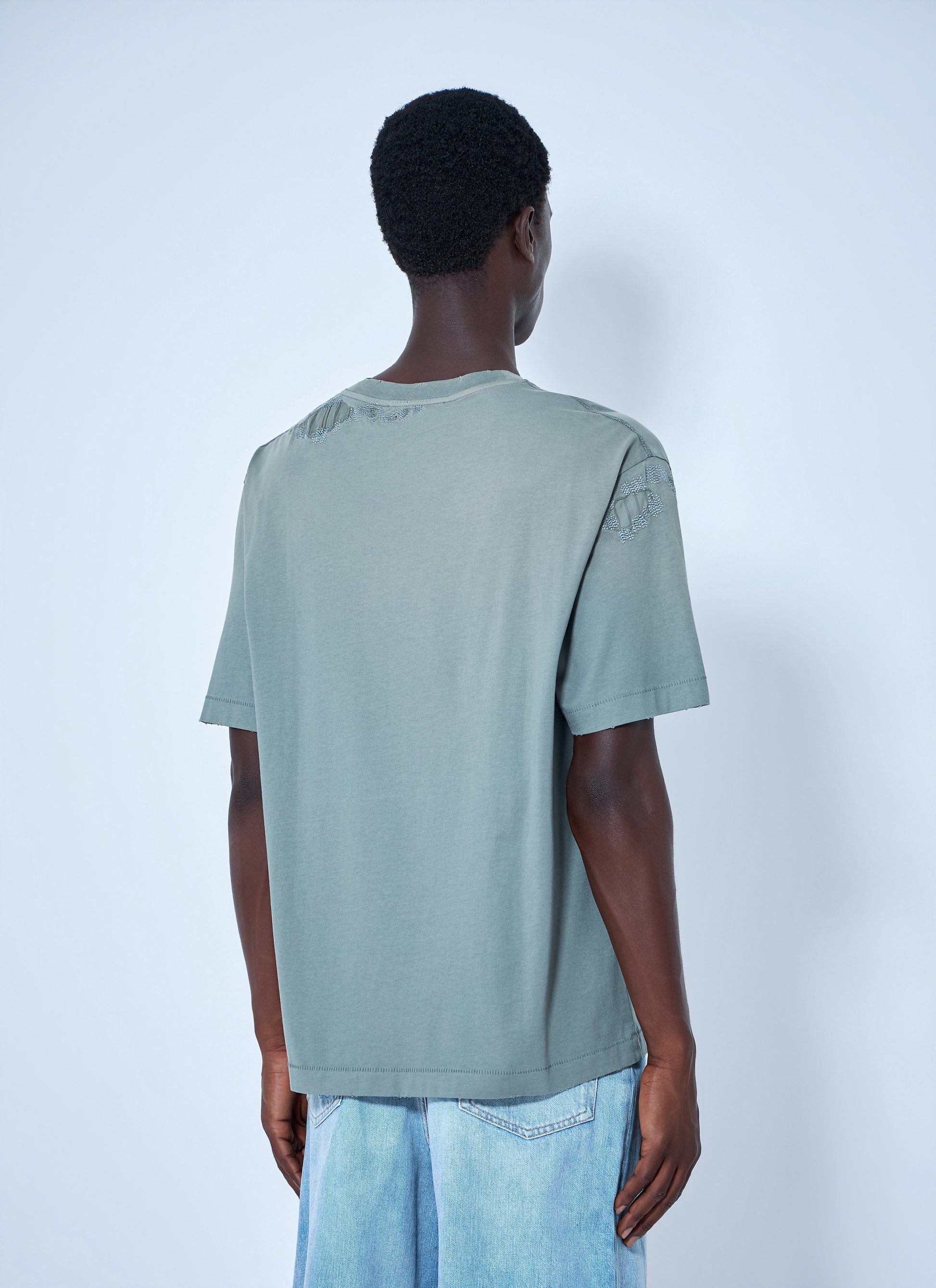 Acne Studios Men Logo Motif Cotton T-Shirt ACNE STUDIOS