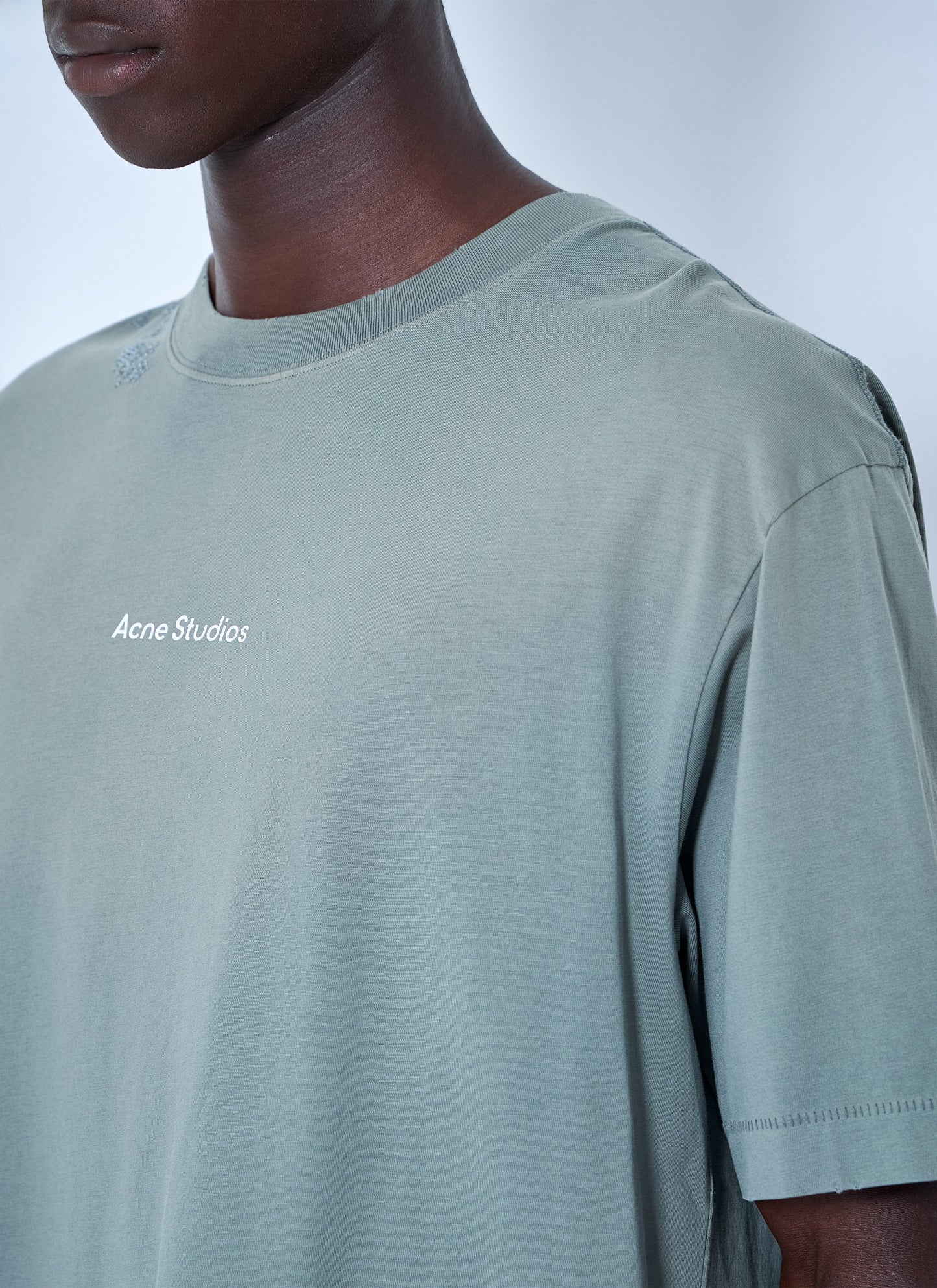 Acne Studios Men Logo Motif Cotton T-Shirt ACNE STUDIOS