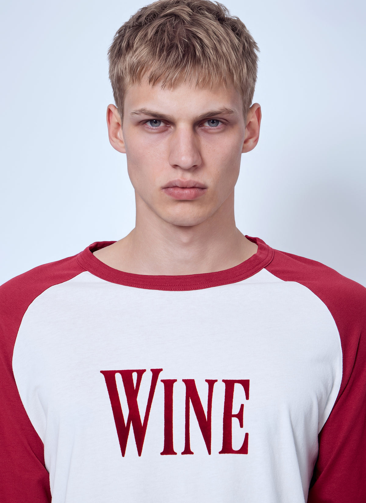 Acne Studios Men Wine Graphic T-Shirt ACNE STUDIOS