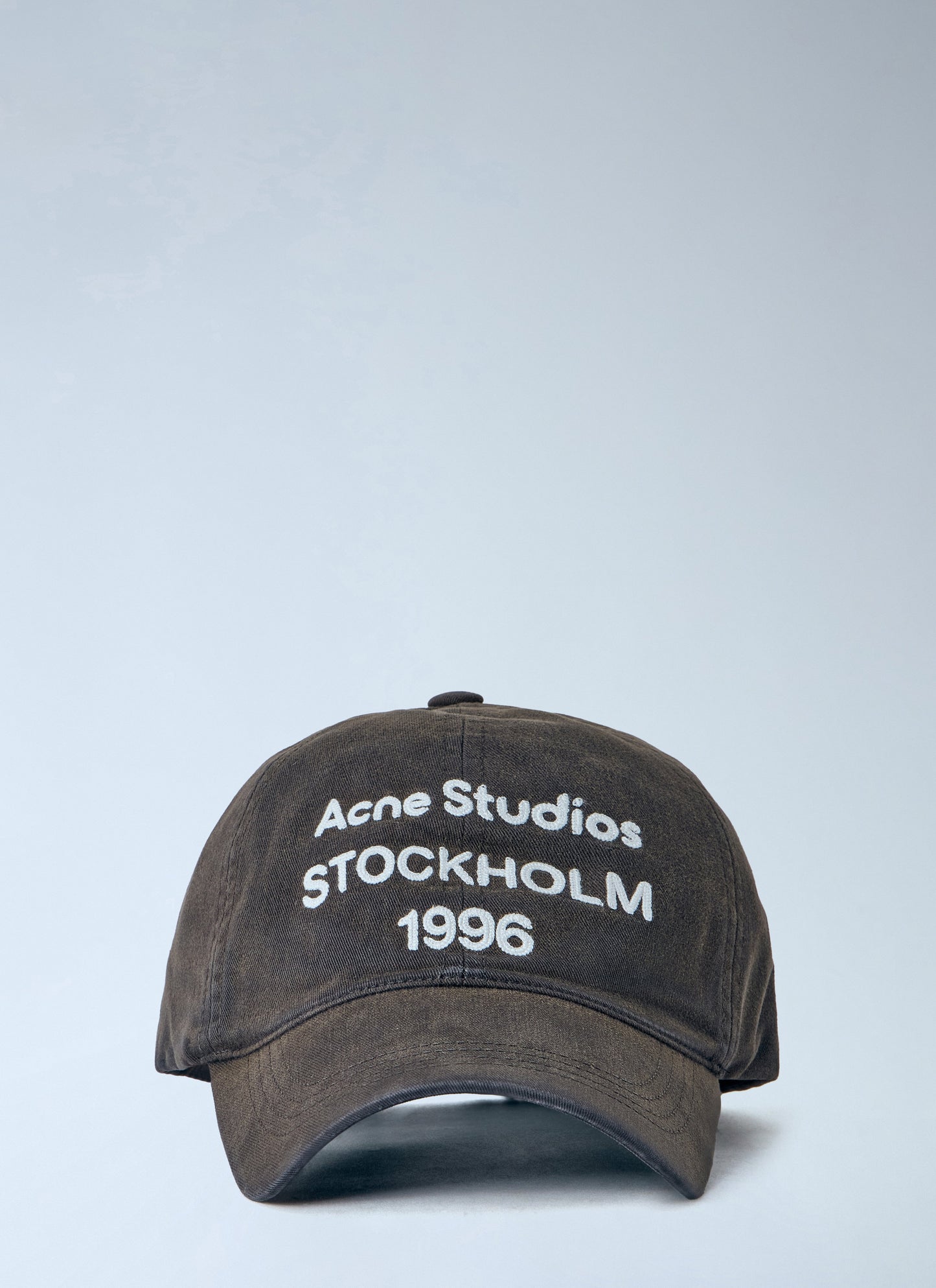 Acne Studios Men Washed Fabric Logo Baseball Cap ACNE STUDIOS