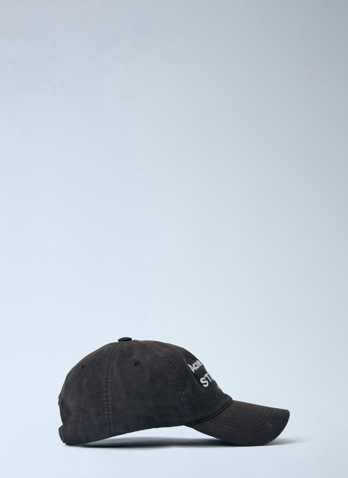 Acne Studios Men Washed Fabric Logo Baseball Cap ACNE STUDIOS