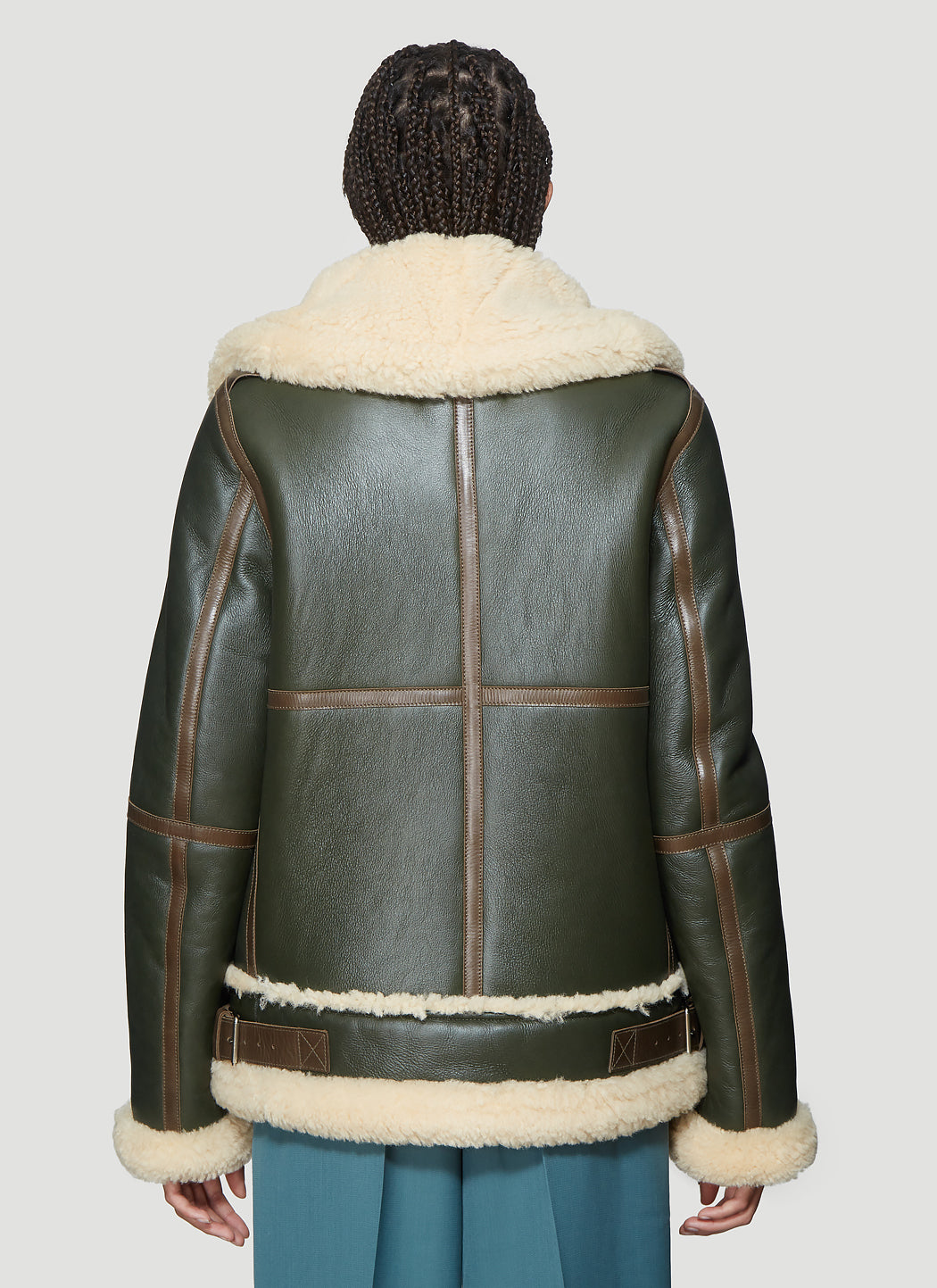 Acne Studios Women Long Raf Shearling Jacket