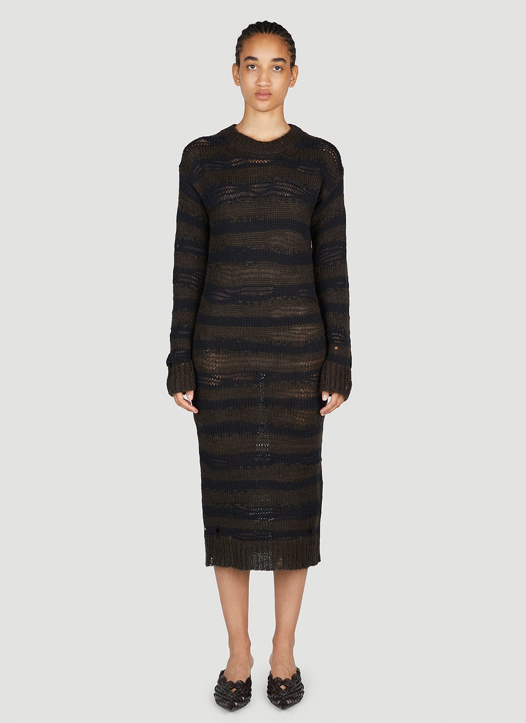 Acne Studios Women Ladder Knit Midi Dress ACNE STUDIOS