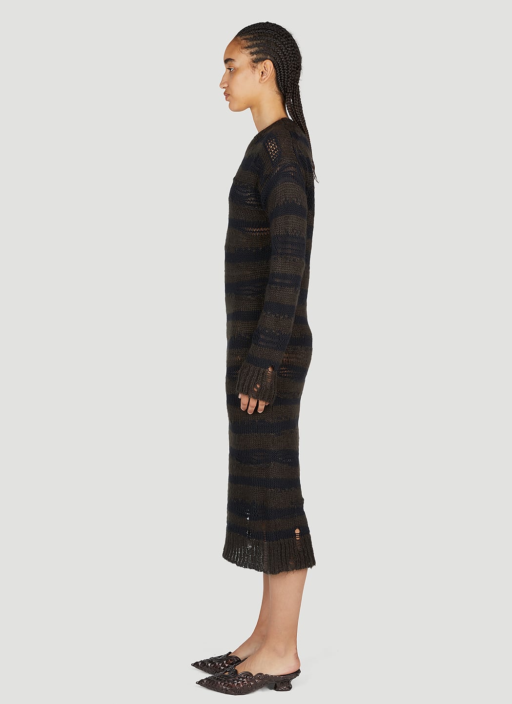 Acne Studios Women Ladder Knit Midi Dress ACNE STUDIOS