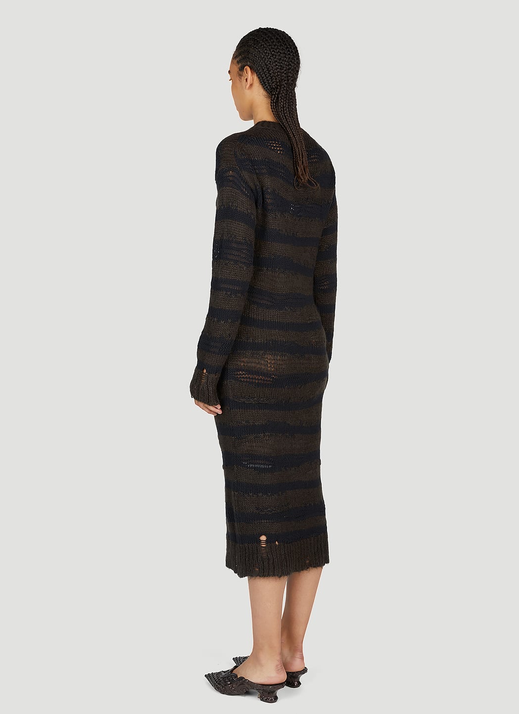 Acne Studios Women Ladder Knit Midi Dress ACNE STUDIOS