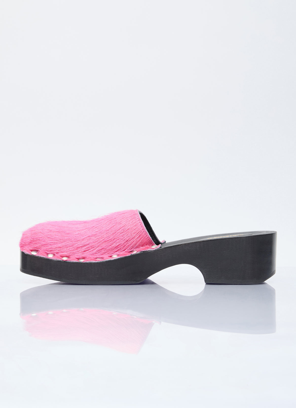 Acne Studios Women Hairy Wood Clogs ACNE STUDIOS