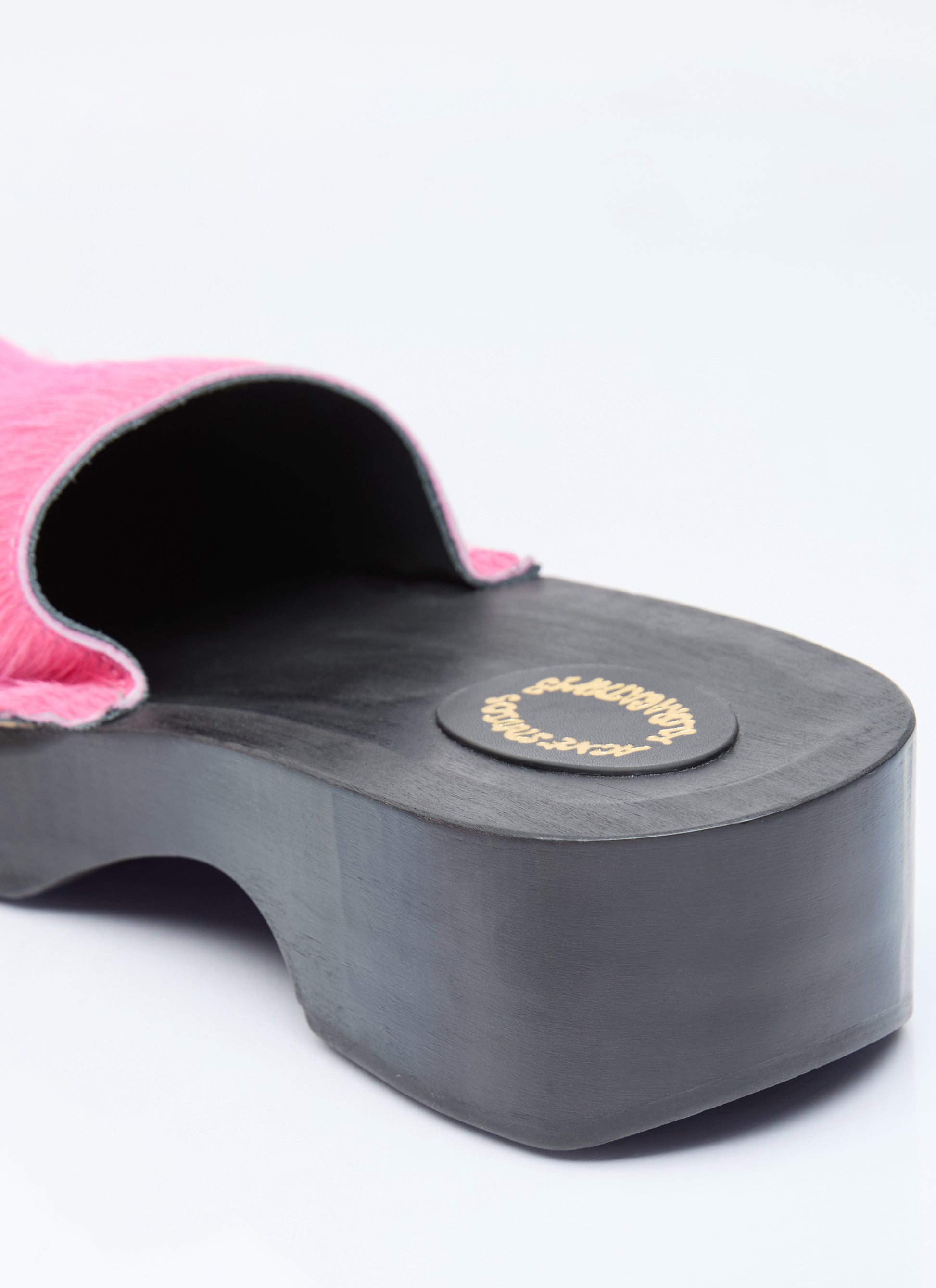 Acne Studios Women Hairy Wood Clogs ACNE STUDIOS