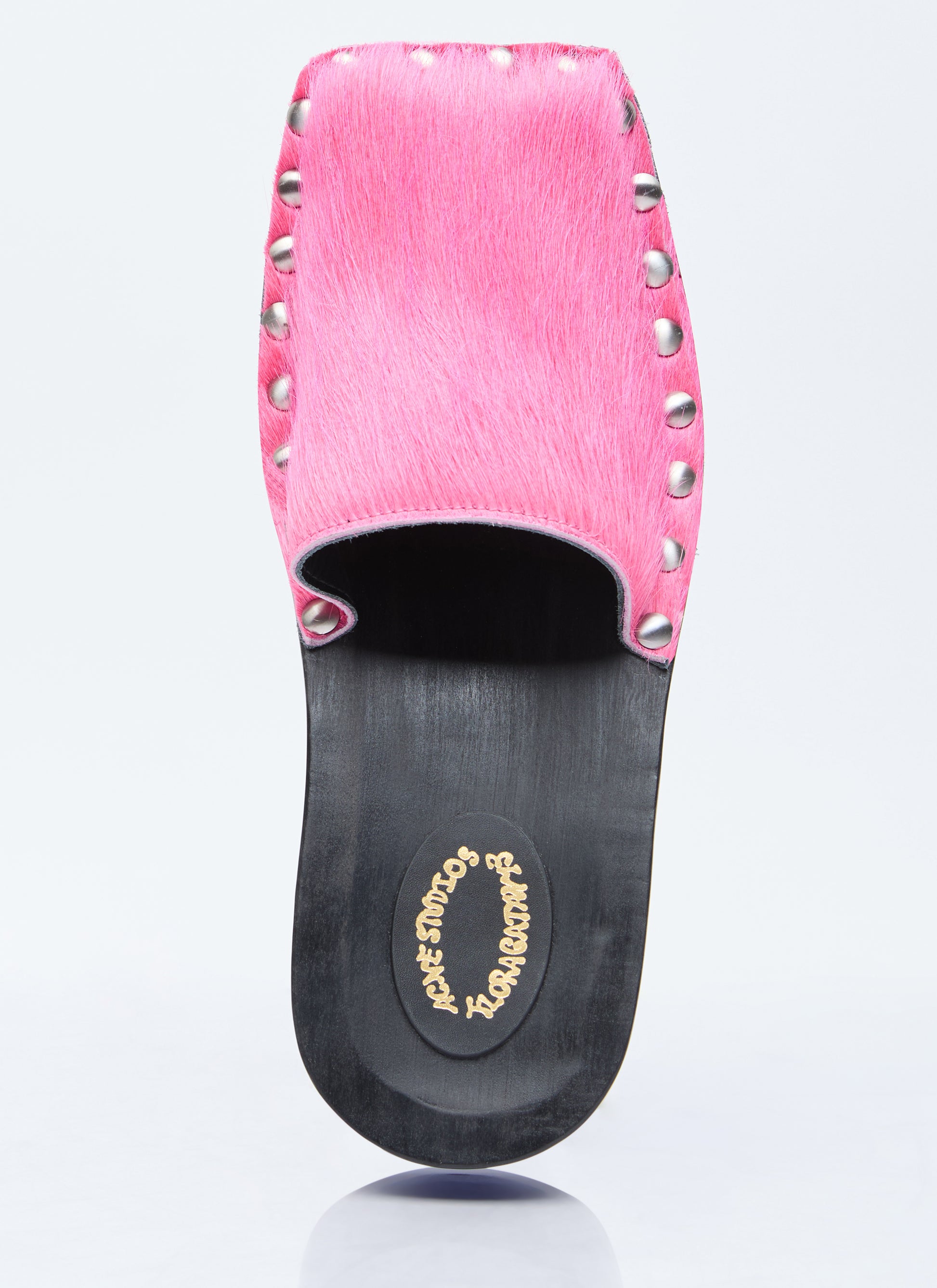 Acne Studios Women Hairy Wood Clogs ACNE STUDIOS