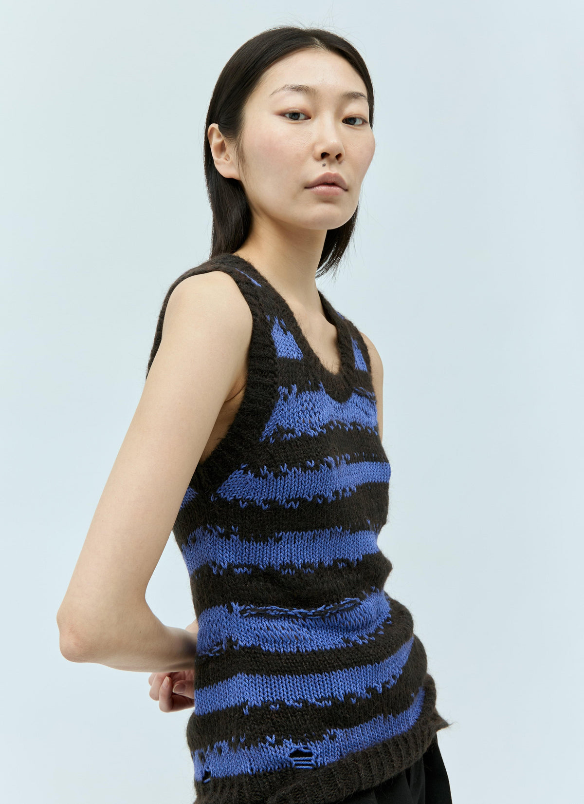 Acne Studios Women Distressed Stripe Top ACNE STUDIOS