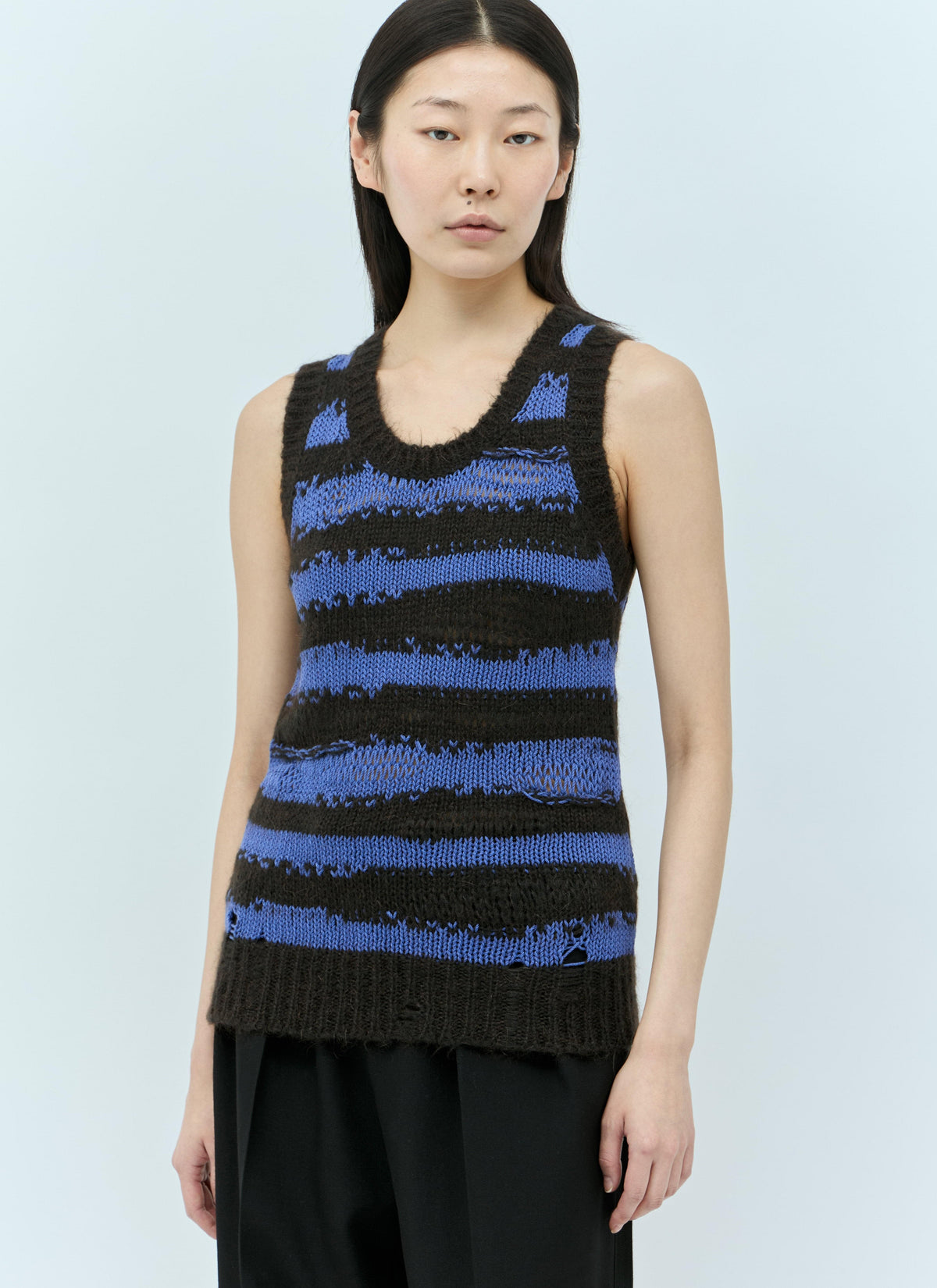 Acne Studios Women Distressed Stripe Top ACNE STUDIOS