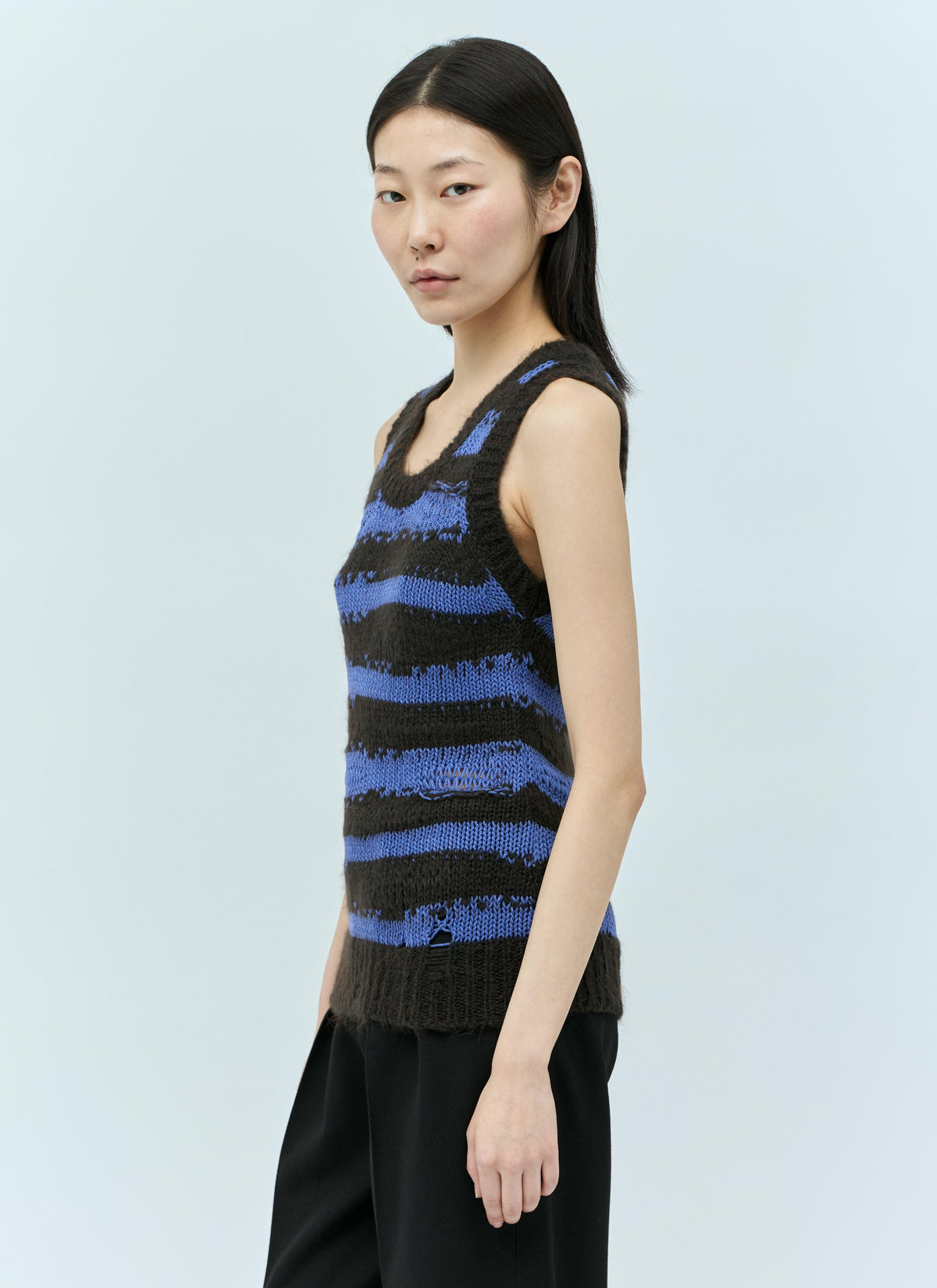 Acne Studios Women Distressed Stripe Top ACNE STUDIOS