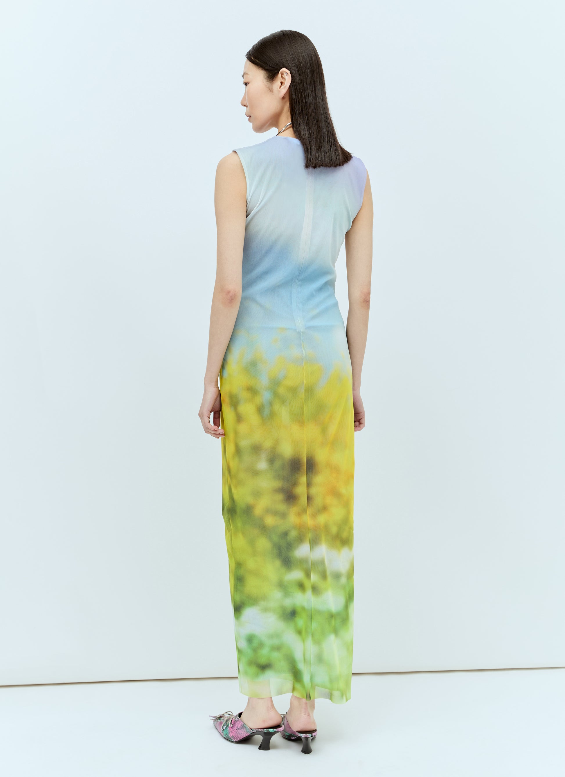 Acne Studios Women Blurred Print Maxi Dress ACNE STUDIOS