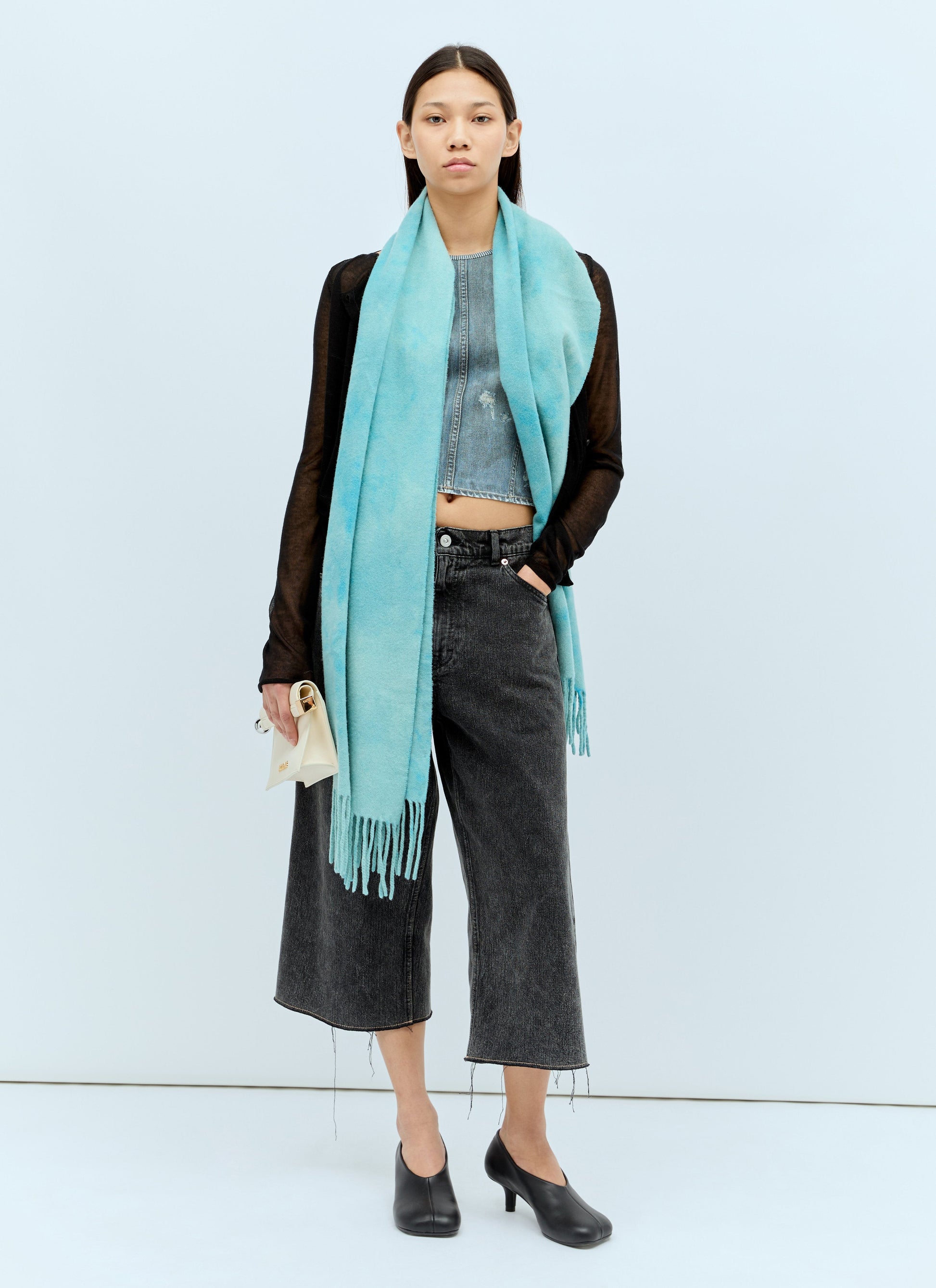 Acne Studios Women Narrow Tie-Dye Wool Scarf ACNE STUDIOS