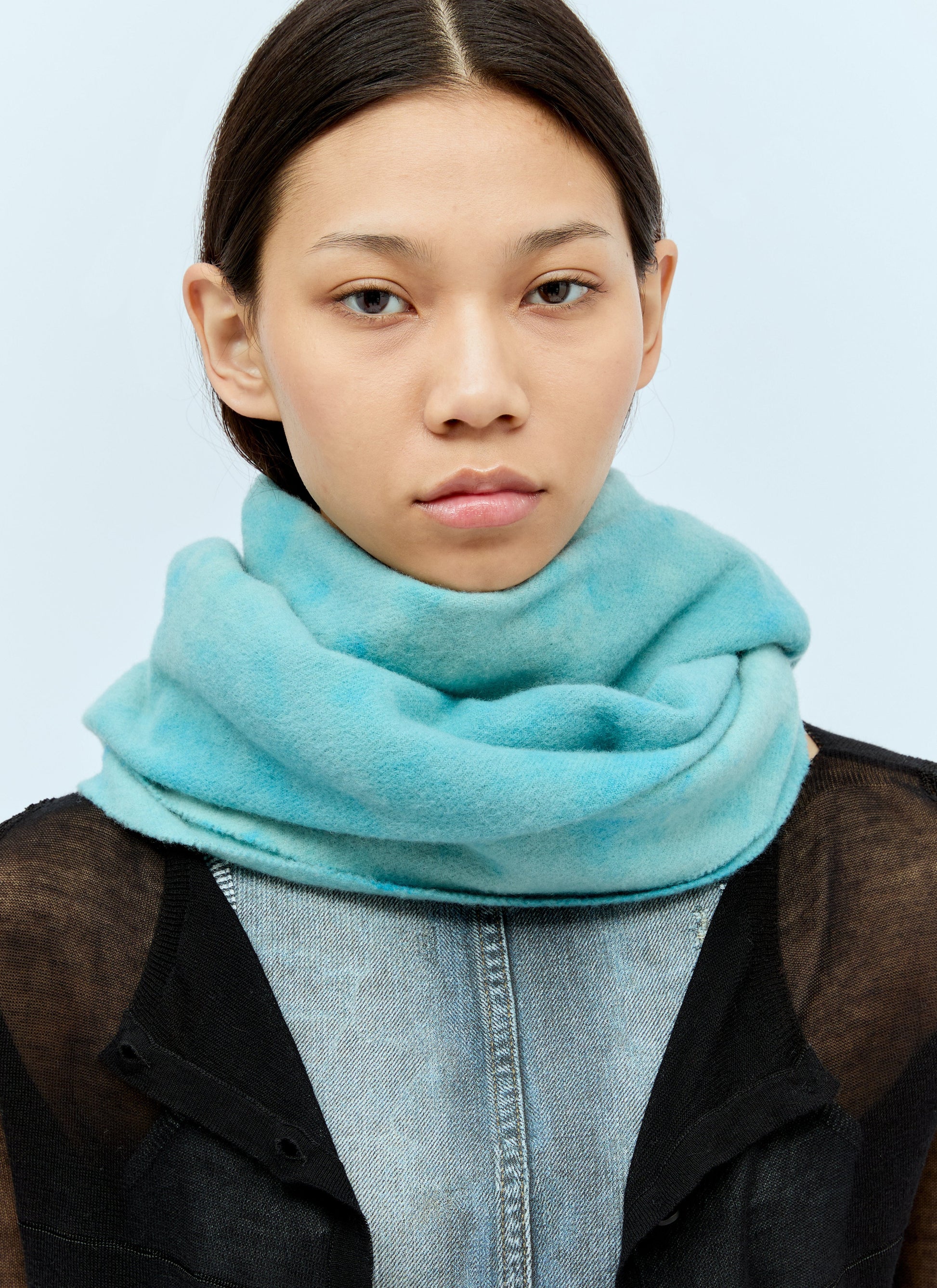 Acne Studios Women Narrow Tie-Dye Wool Scarf ACNE STUDIOS