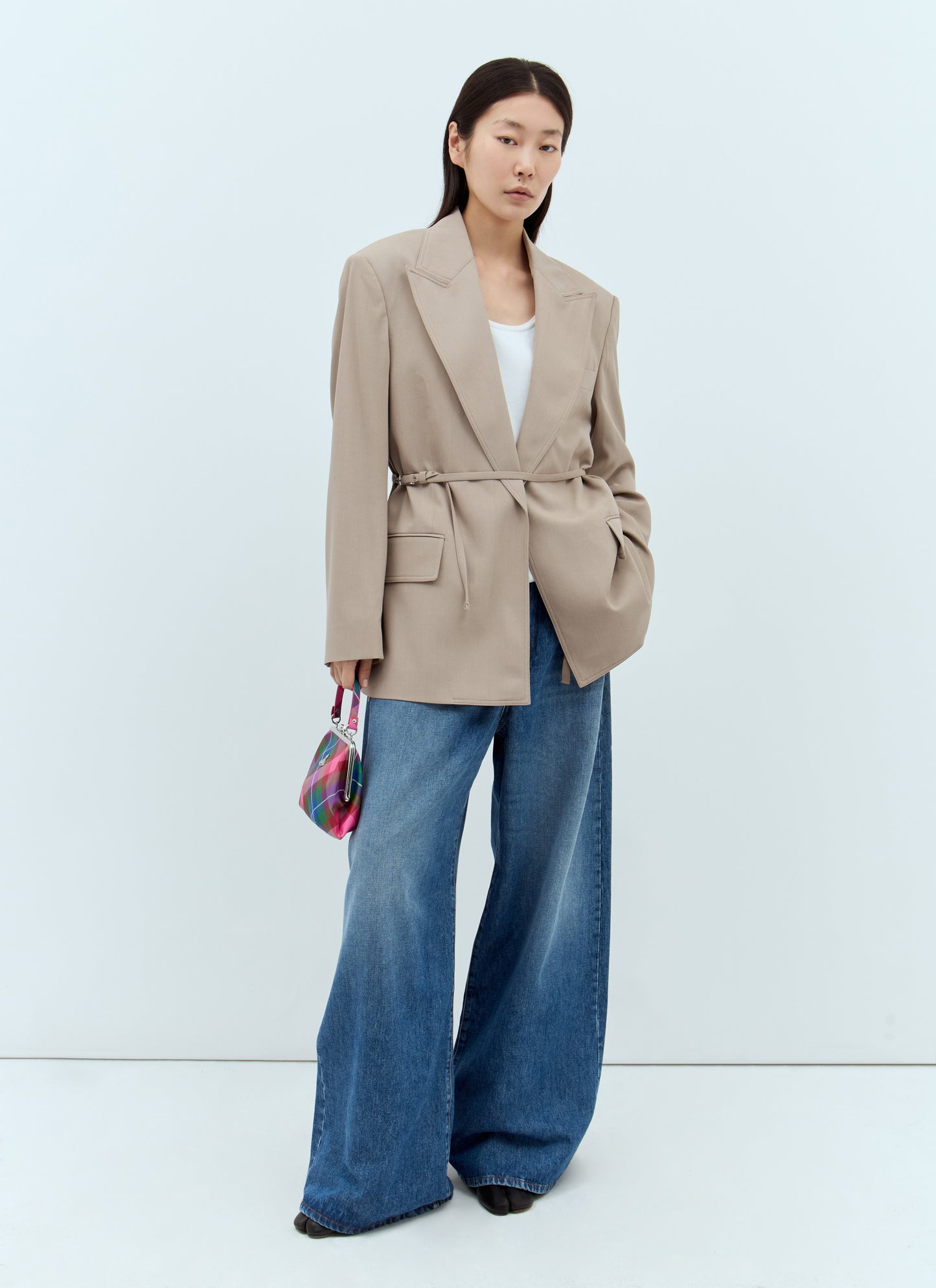 Acne Studios Women Peak Lapels Belted Blazer ACNE STUDIOS