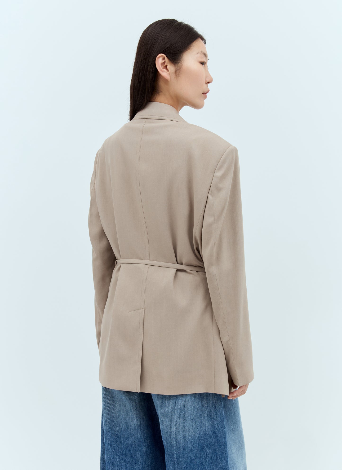 Acne Studios Women Peak Lapels Belted Blazer ACNE STUDIOS